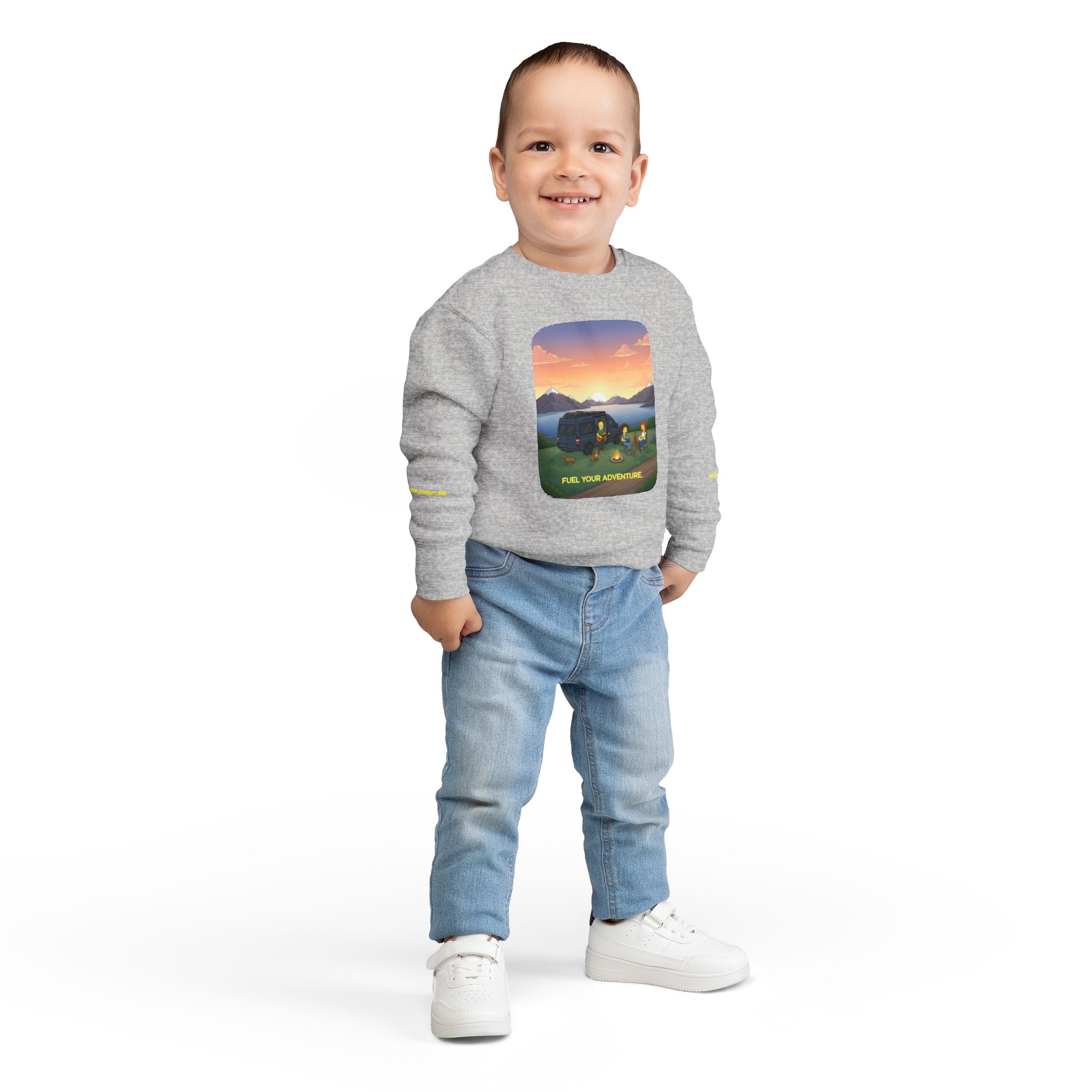 Toddler Sweatshirt - "Fuel Your Adventure" (Design Sitcom-Line)