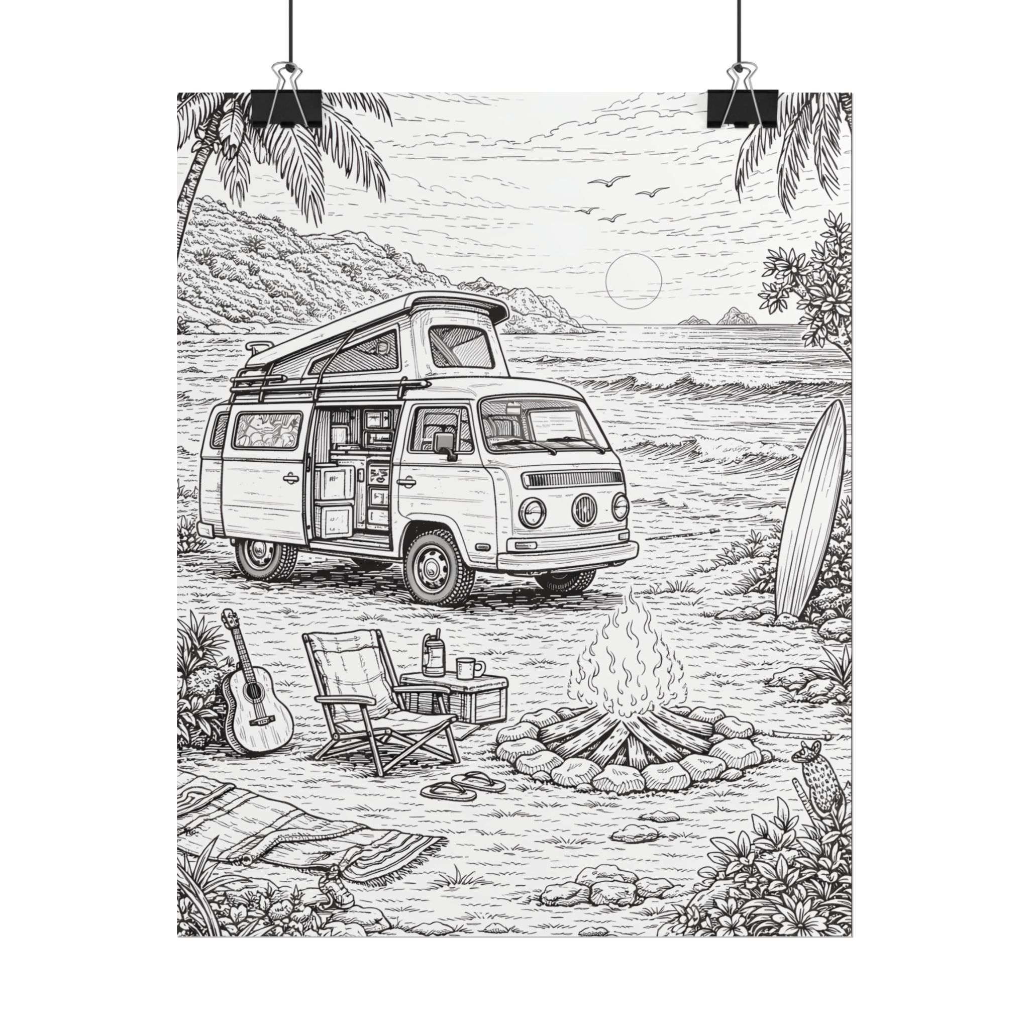 4536667803555921259_2048-1.jpeg Campervan Poster — Vintage RV Camping Landscape Wall Art