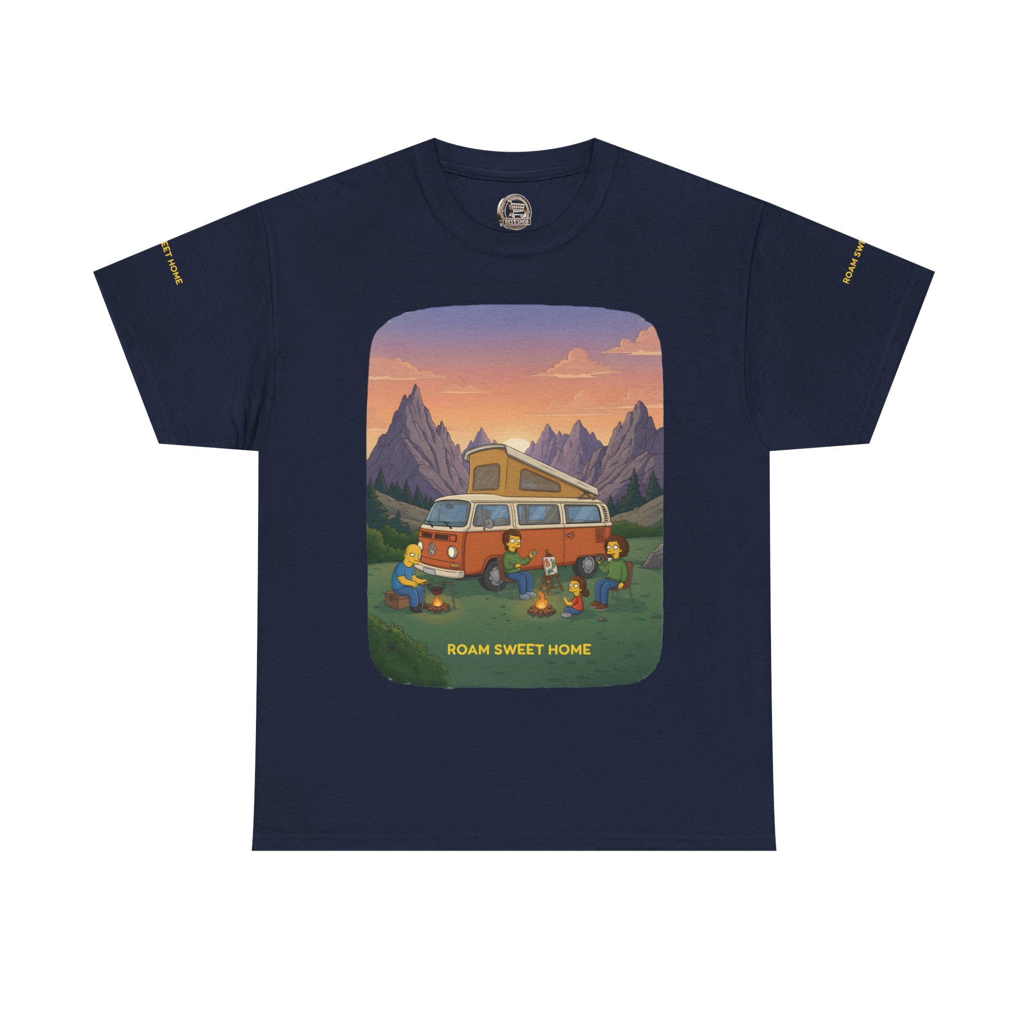 Unisex Heavy Cotton Tee — "Roam Sweet Home" Design Sitcom-Line