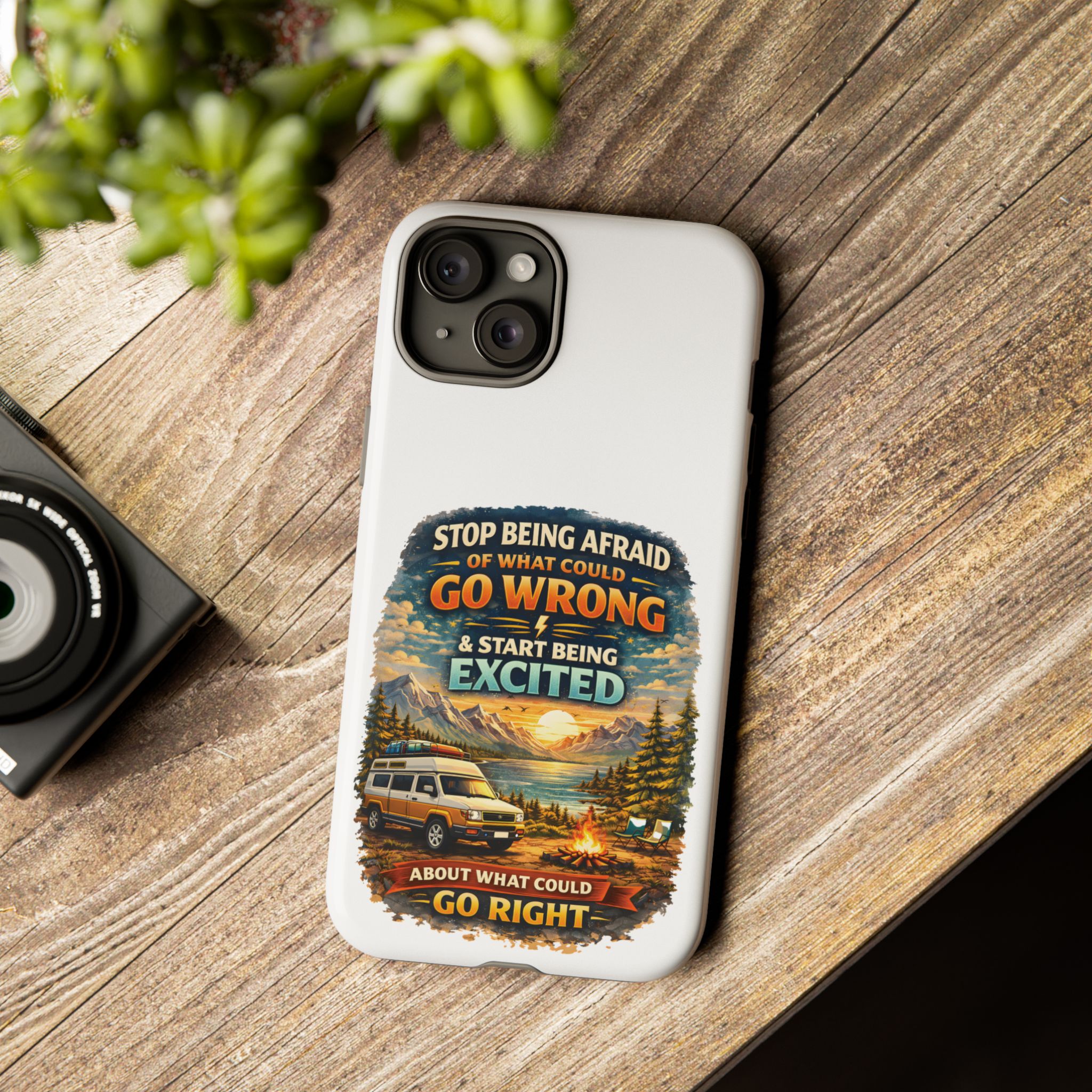 Phone Case — "Stop Being Afraid" (Design Scenic-Line)