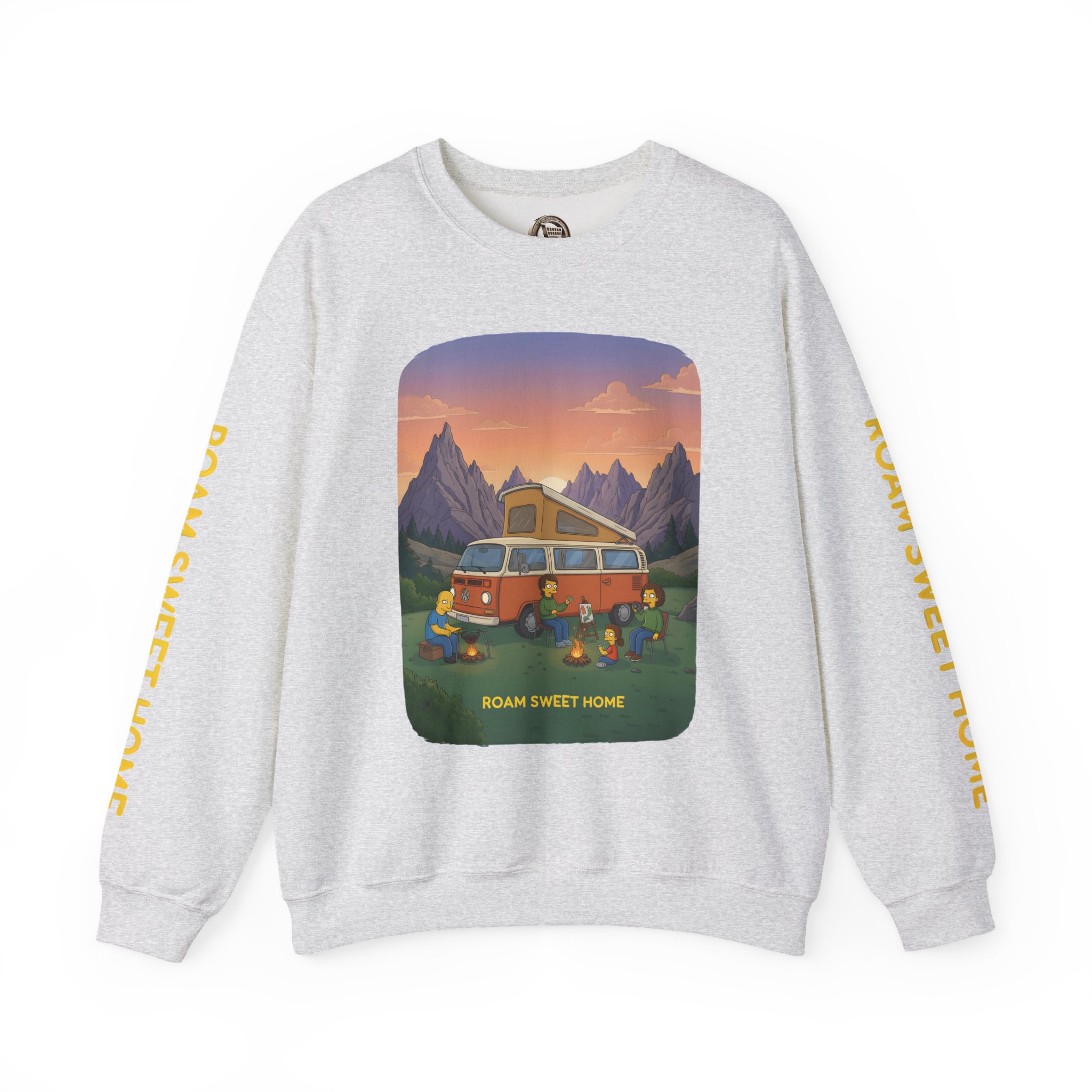 Unisex Heavy Blend™ Crewneck Sweatshirt — "Roam Sweet Home" Design Sitcom-Line