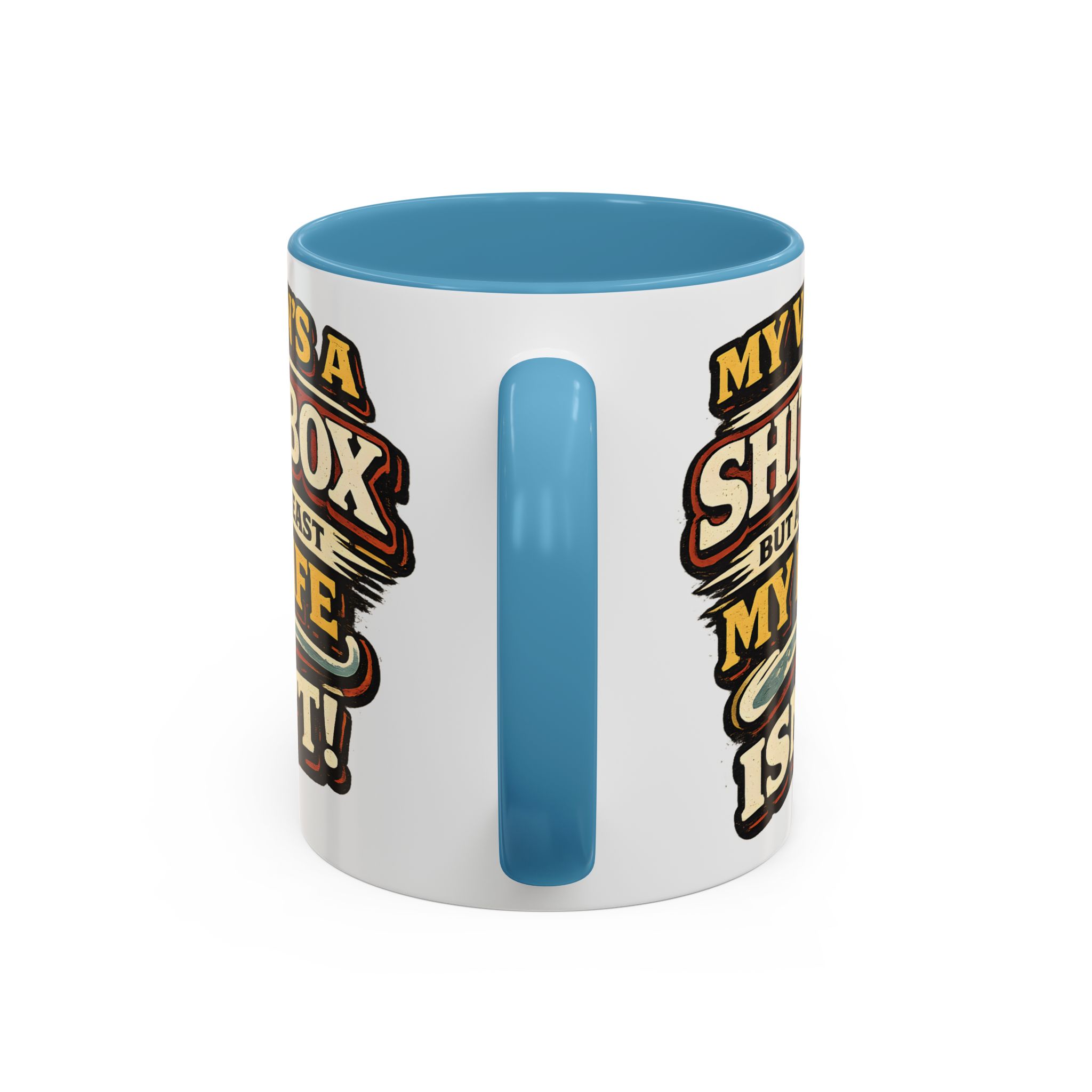 Accent Coffee Mug (11, 15oz) — "My Van`s A Shitbox" Design F**K-Line