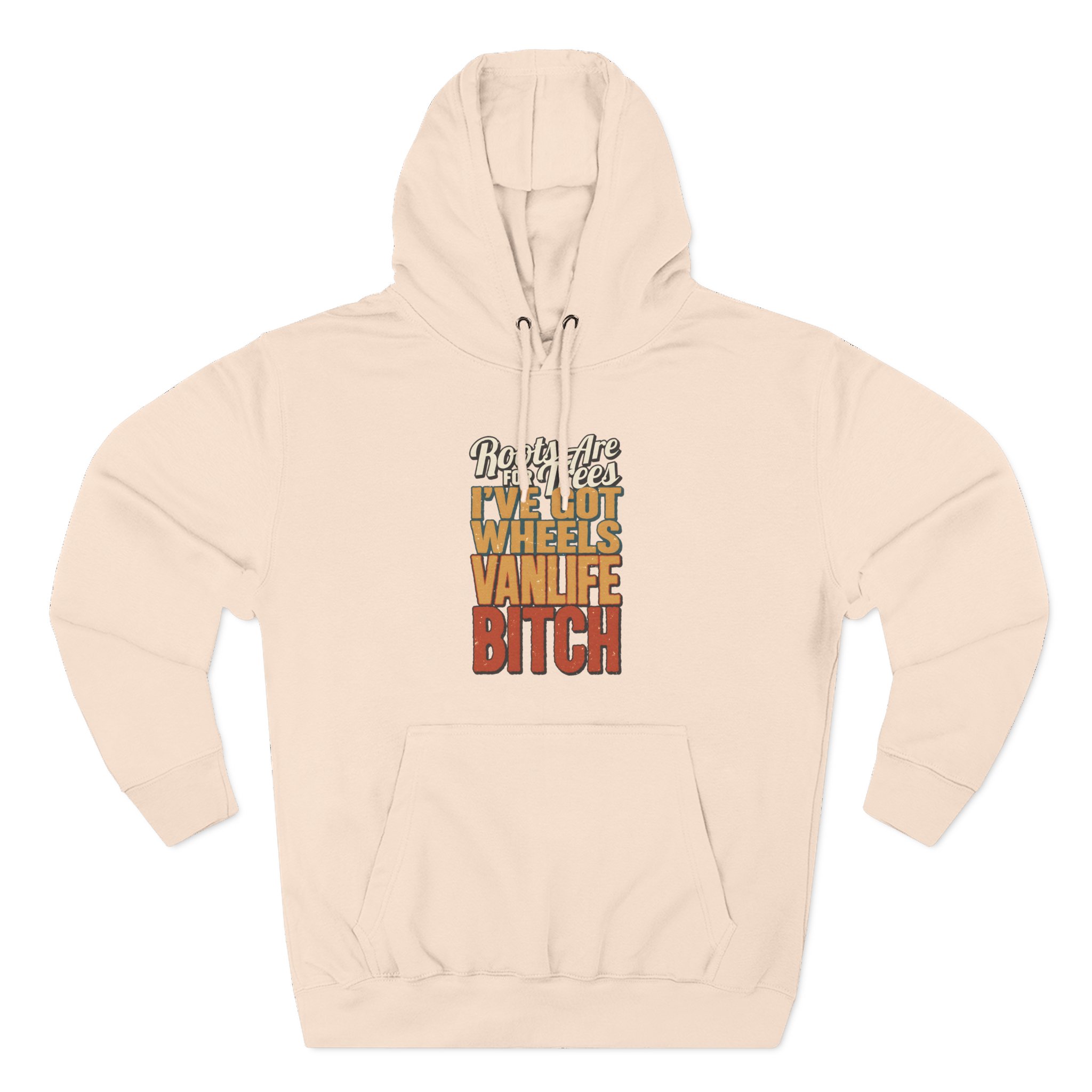 Three-Panel Fleece Hoodie - "Roots Are For Trees" Design F**K-Line