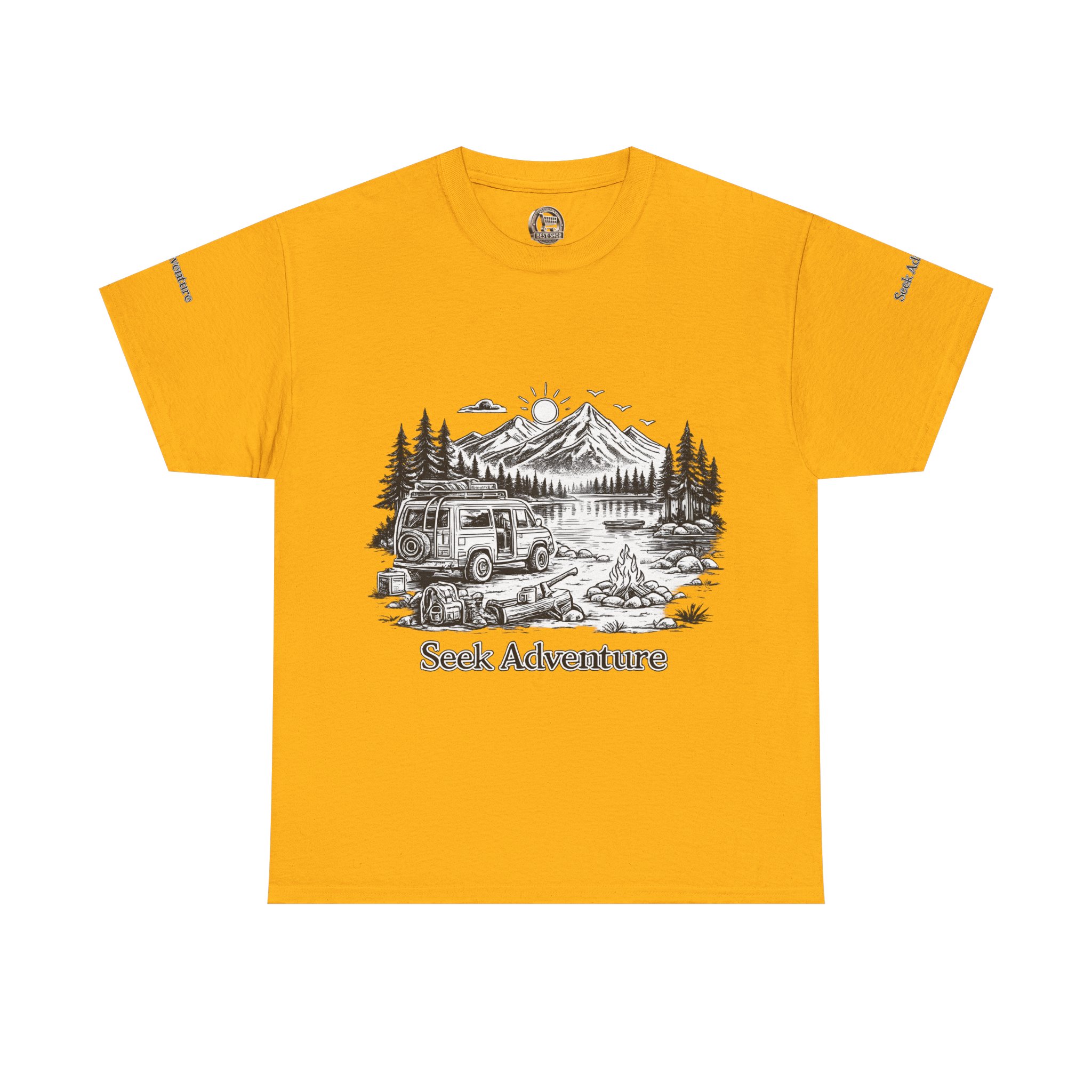 4589299850953277259_2048.jpeg Unisex Heavy Cotton Tee — "Seek Adventure" Design Minimal-Line