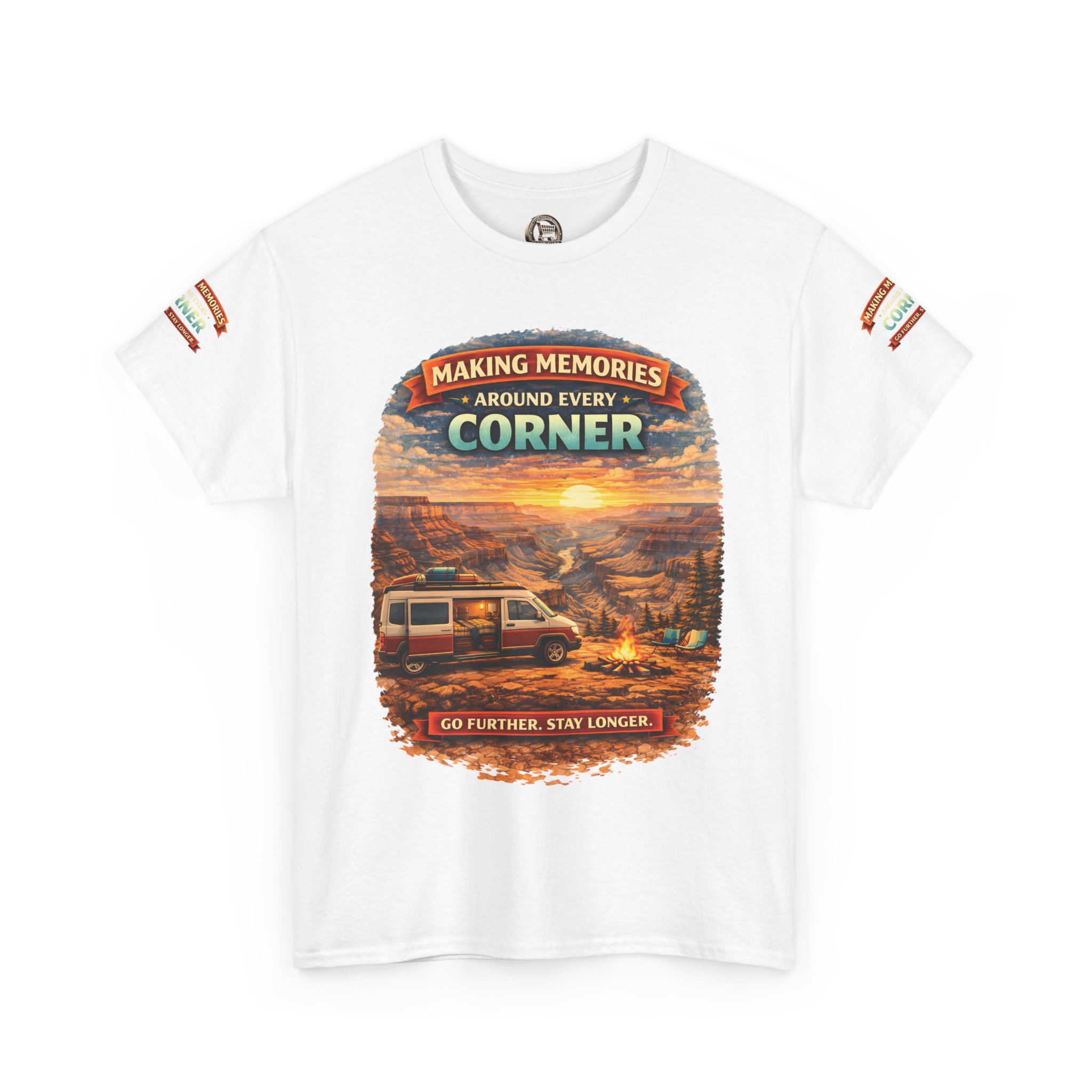 Unisex Heavy Cotton Tee — "Making Memories" Design Scenic-Line