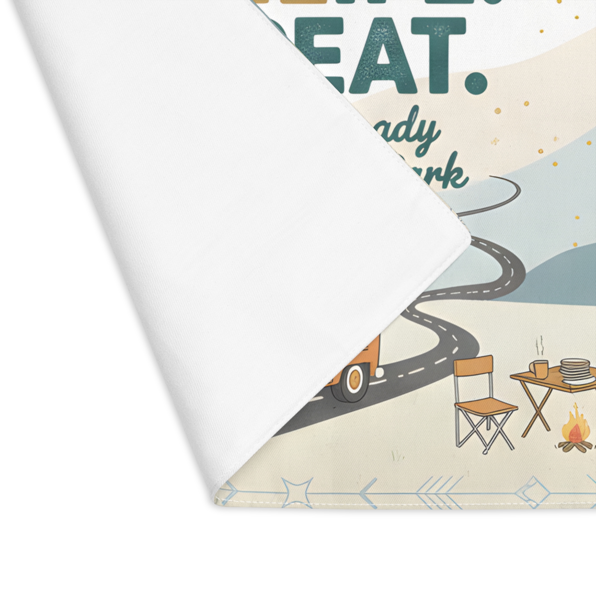 4591125757979120162_2048-1.jpeg Vanlife Placemat — "Eat. Sleep. Vanlife. Repeat." Campervan Dining Mat