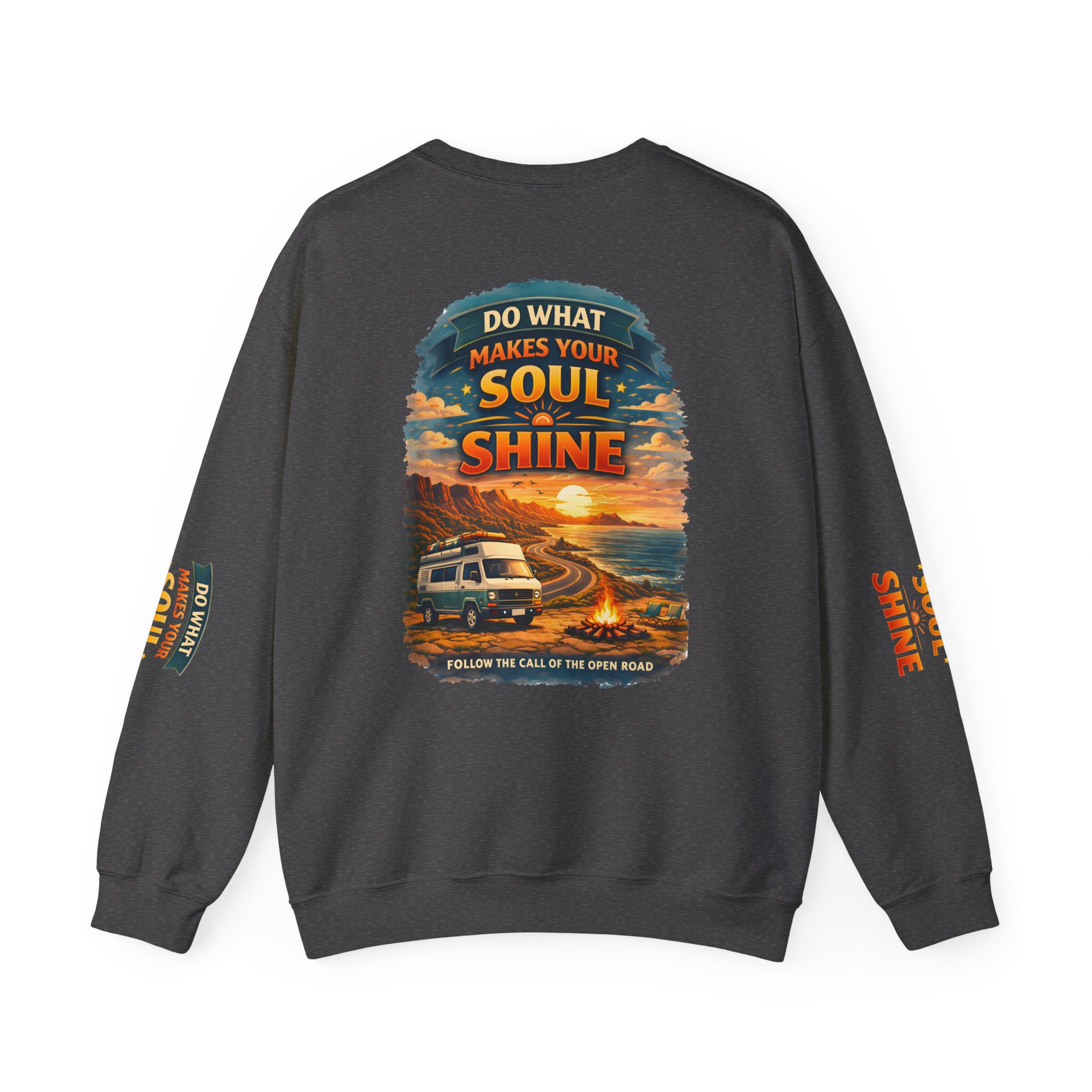 Unisex Heavy Blend™ Crewneck Sweatshirt — "Do What Makes Your Soul Shine" Design Scenic-Line