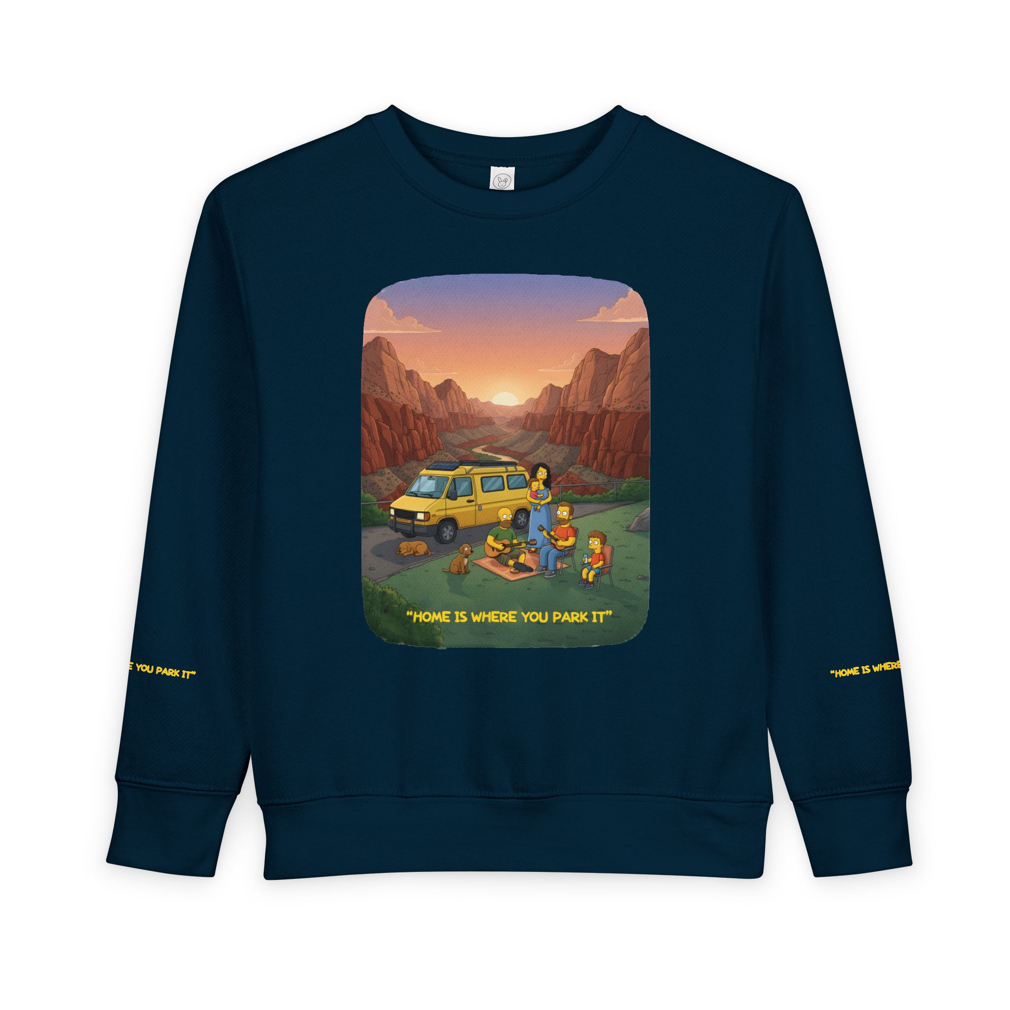 Toddler Sweatshirt - "Home Is Where You Park It" (Design Sitcom-Line)
