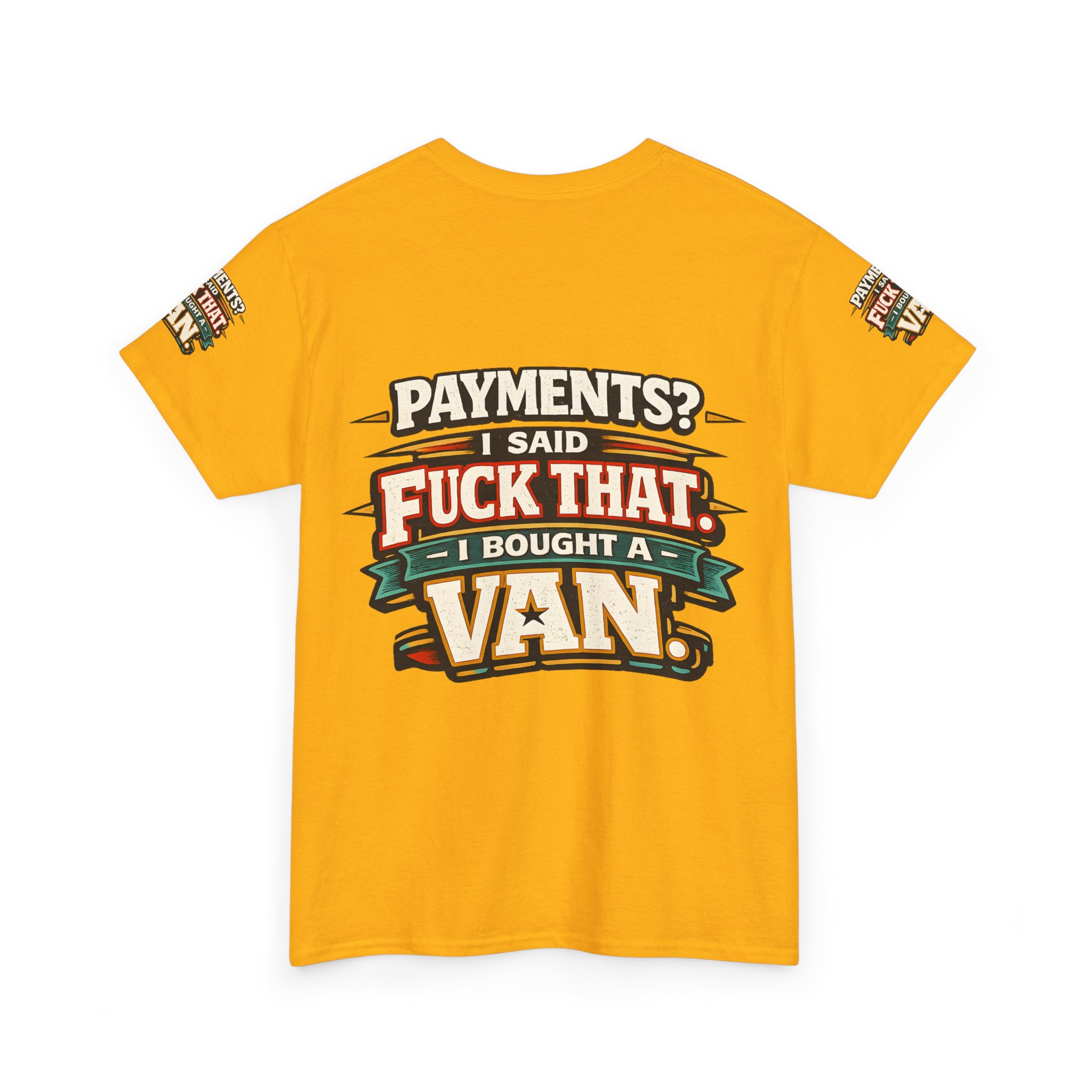 Unisex Heavy Cotton Tee — "Payments?I Said" Design F**K-Line