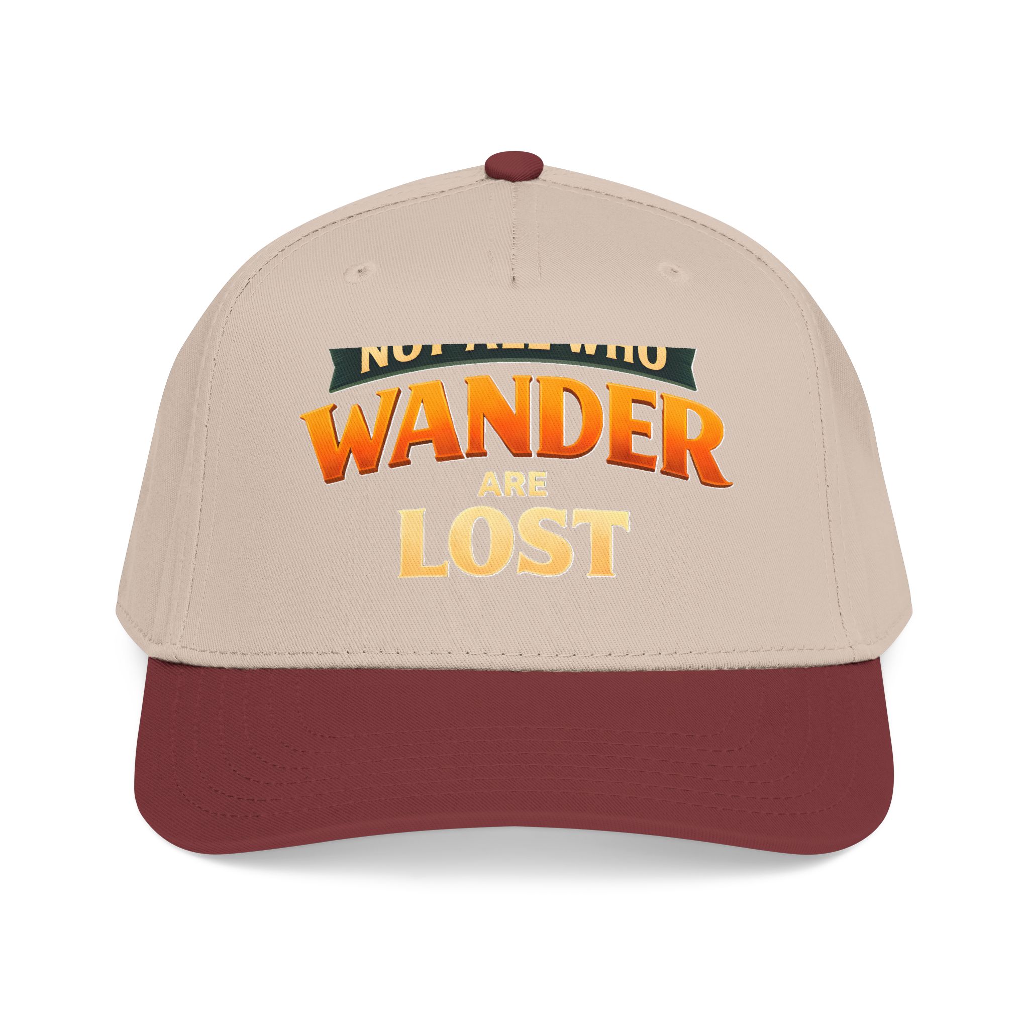 Baseball Cap - "Not All Who Wander Are Lost" Design Scenic-Line