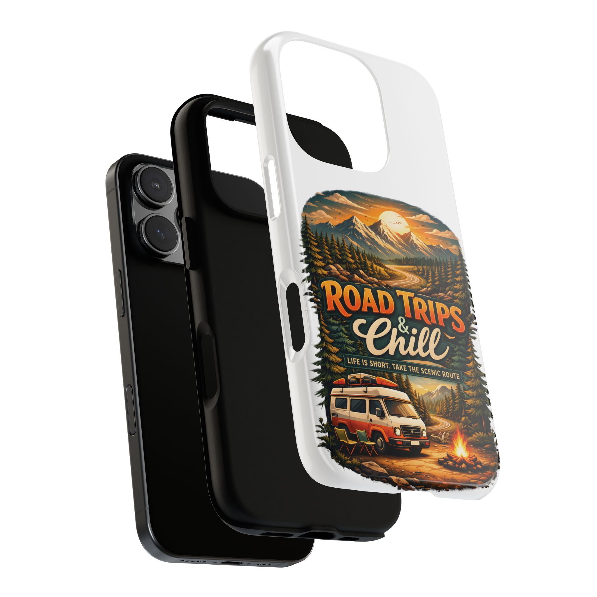 Phone Case — "Road Trips and Chill" (Design Scenic-Line)