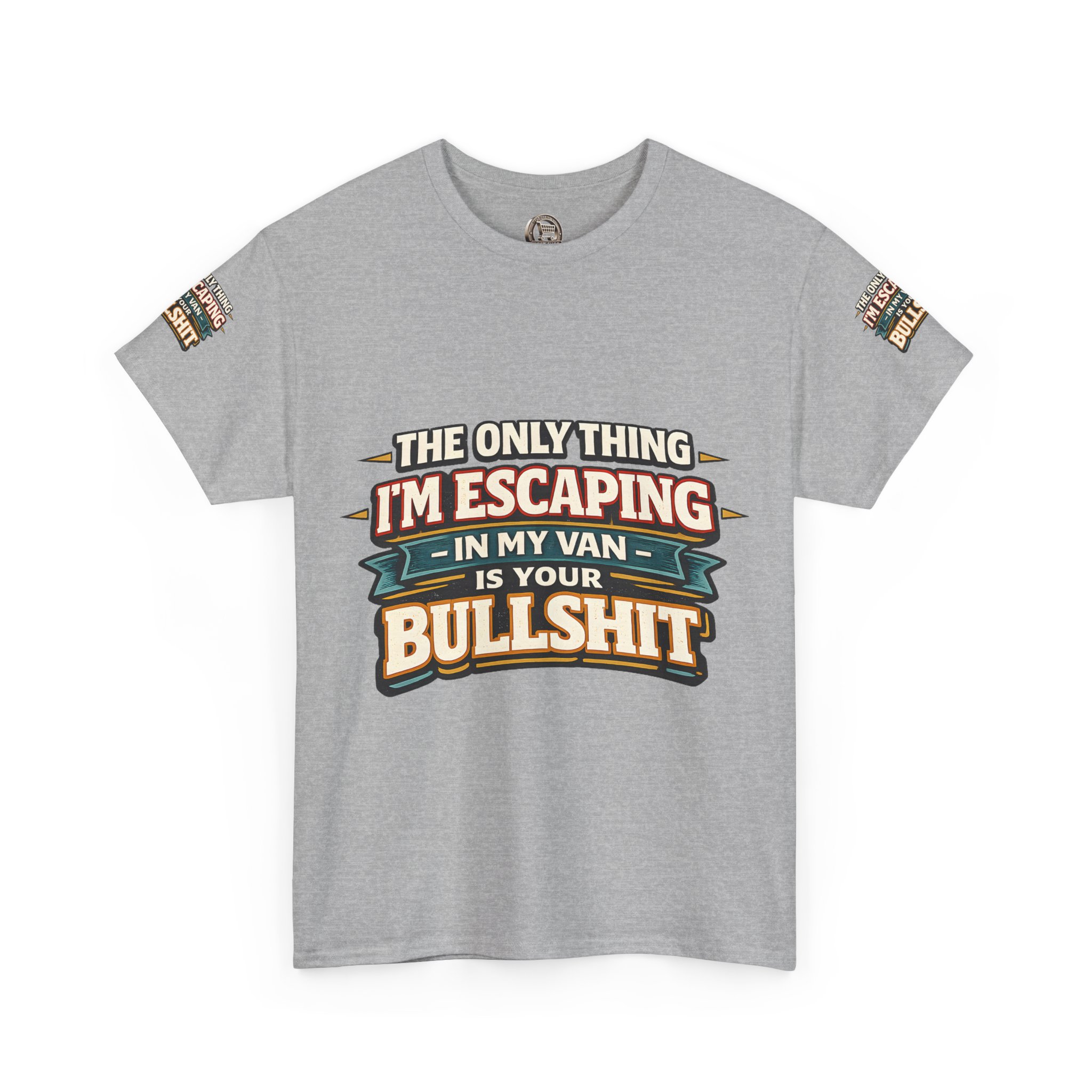 Unisex Heavy Cotton Tee — "The Only Thing I´m Escaping" Design F**K-Line