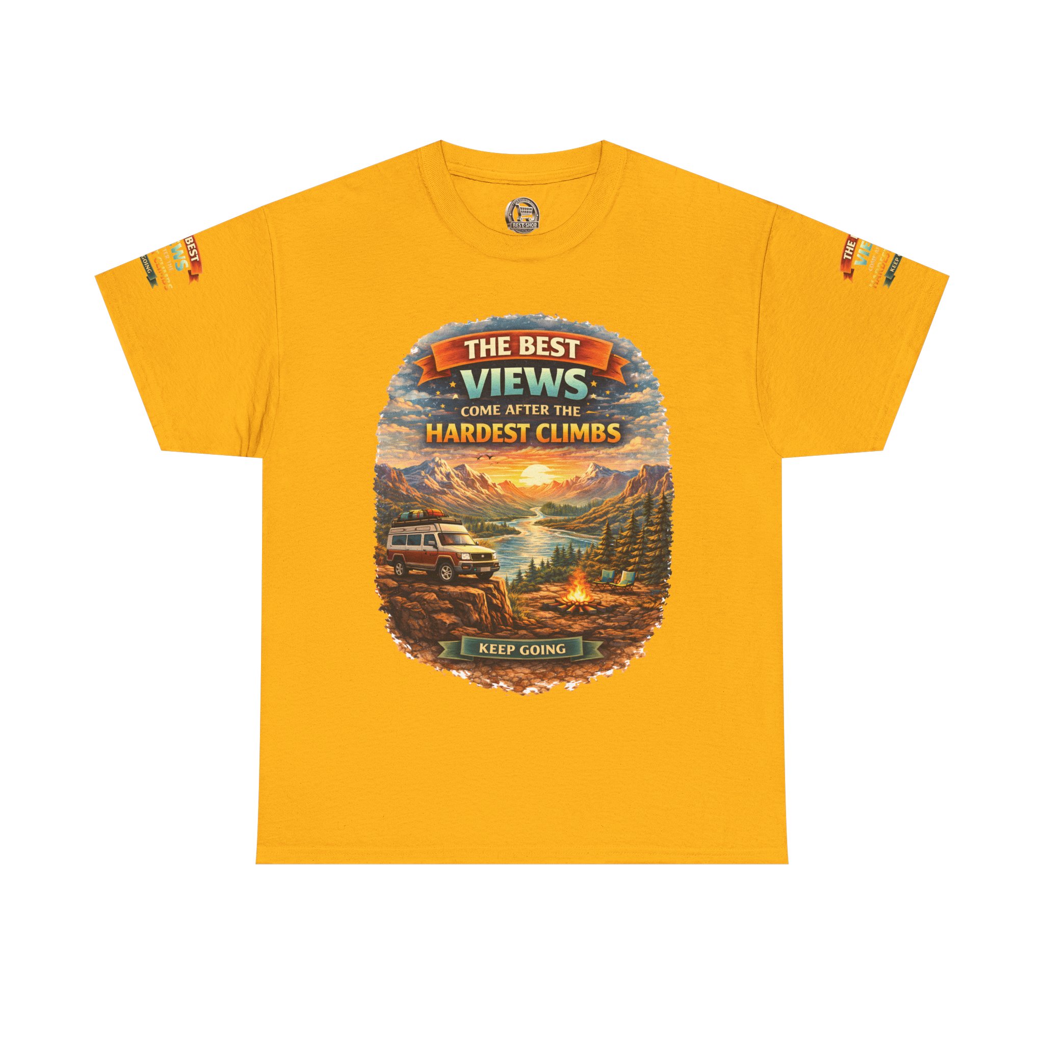 4613740482702770073_2048.jpeg Unisex Heavy Cotton Tee — "The Best Views" Design Scenic-Line