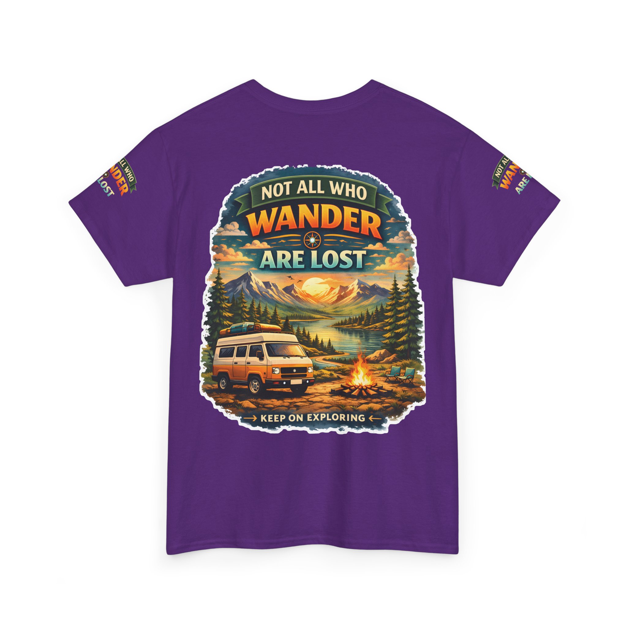 4617855736848881505_2048.jpeg Unisex Heavy Cotton Tee — "Not All Who Wander Are Lost" Design Scenic-Line