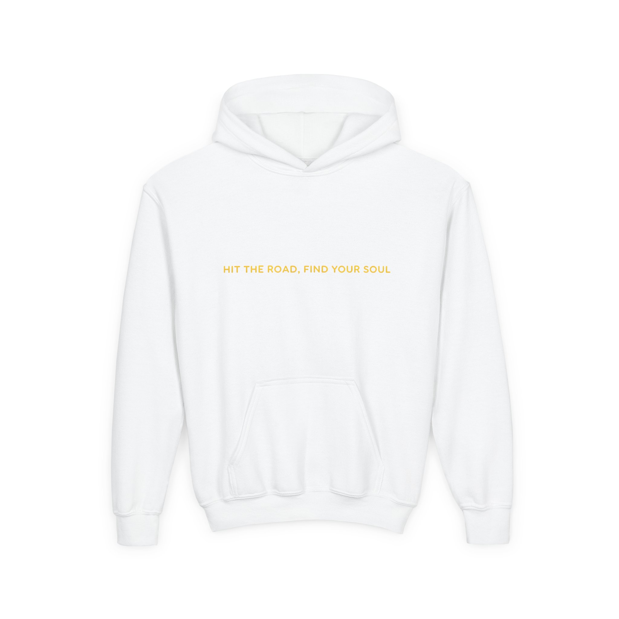 Youth Hoodie(Gildan) – "Hit The Road-Find Your Soul" (Design Sitcom-Line)