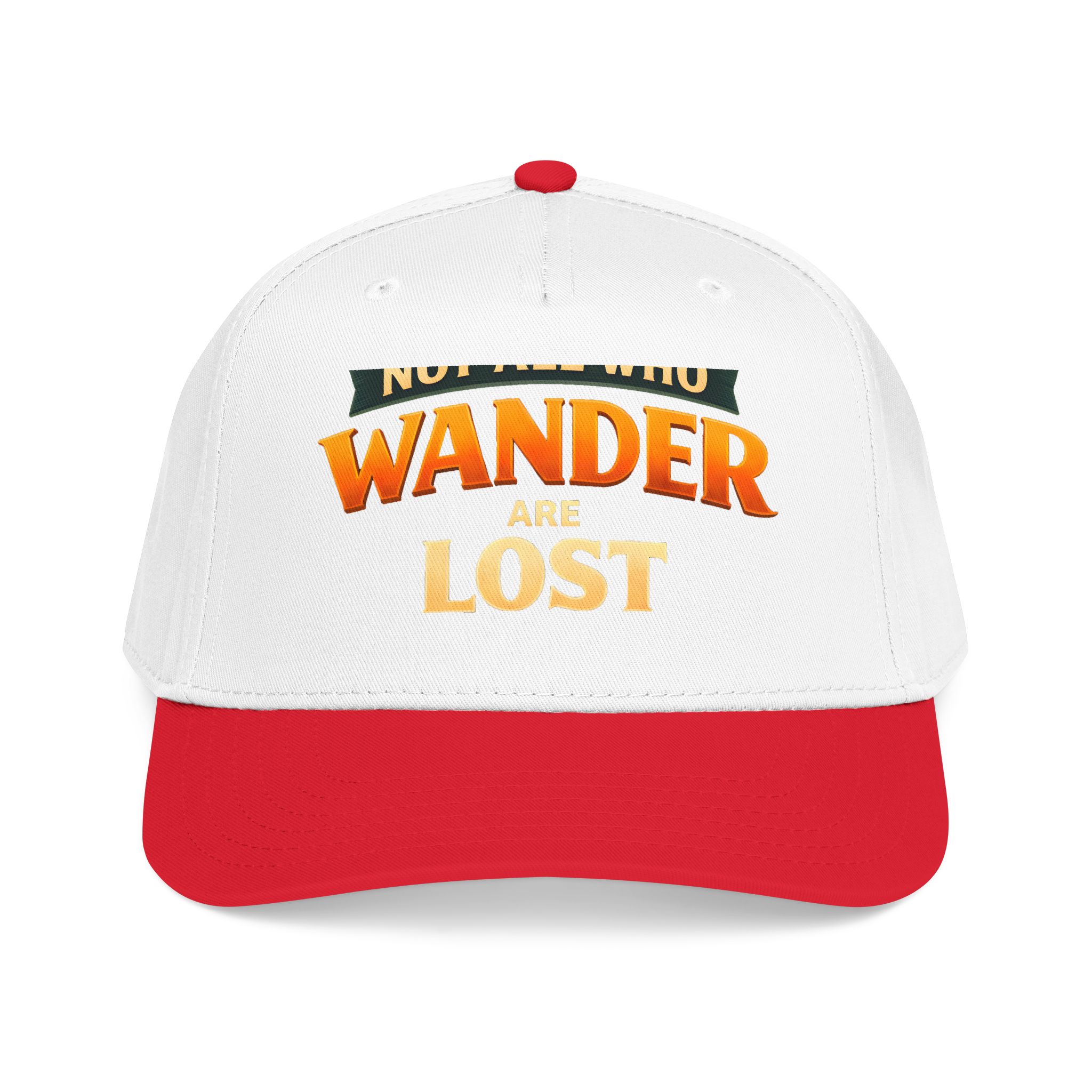 Baseball Cap - "Not All Who Wander Are Lost" Design Scenic-Line