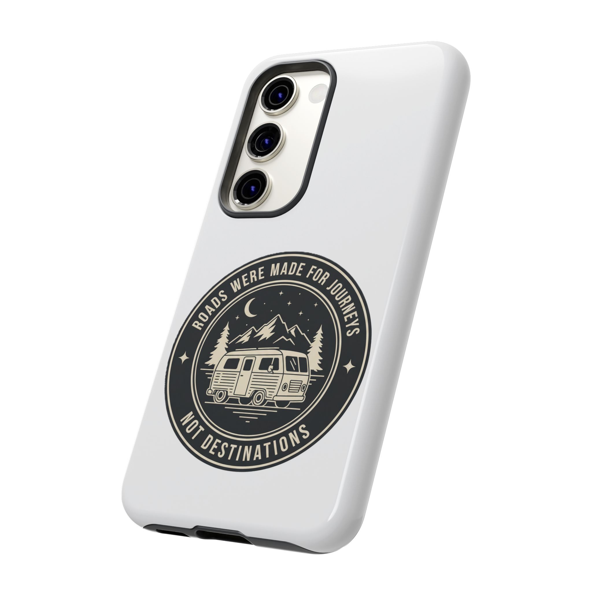 Phone Case — "ROAD WHERE MADE FOR JOURNEYS-NOT DESTINATIONS" Camper Van Design
