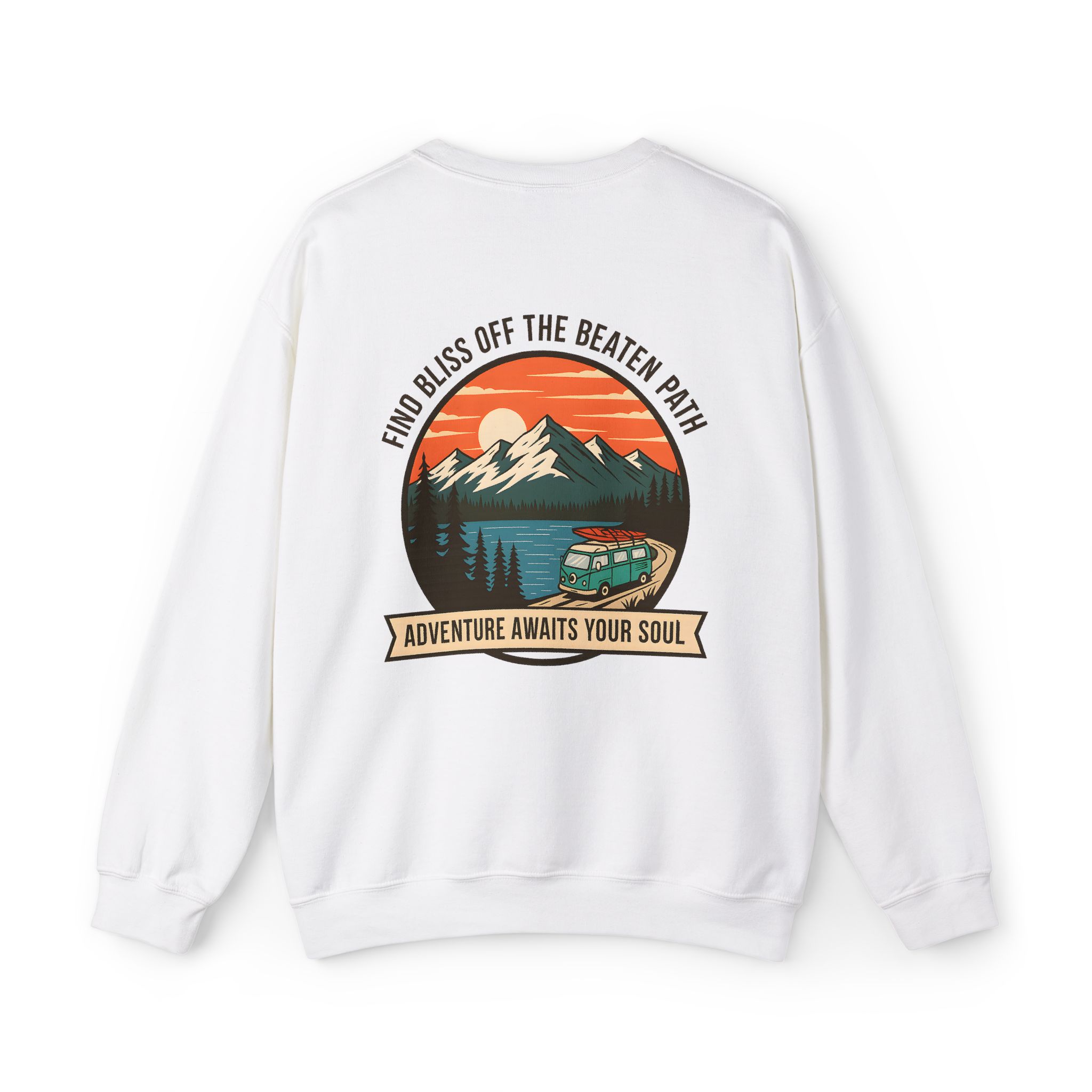 4641890233348762725_2048.jpeg Crewneck Sweatshirt — "Adventure Awaits Your Soul" Mountain Van Design