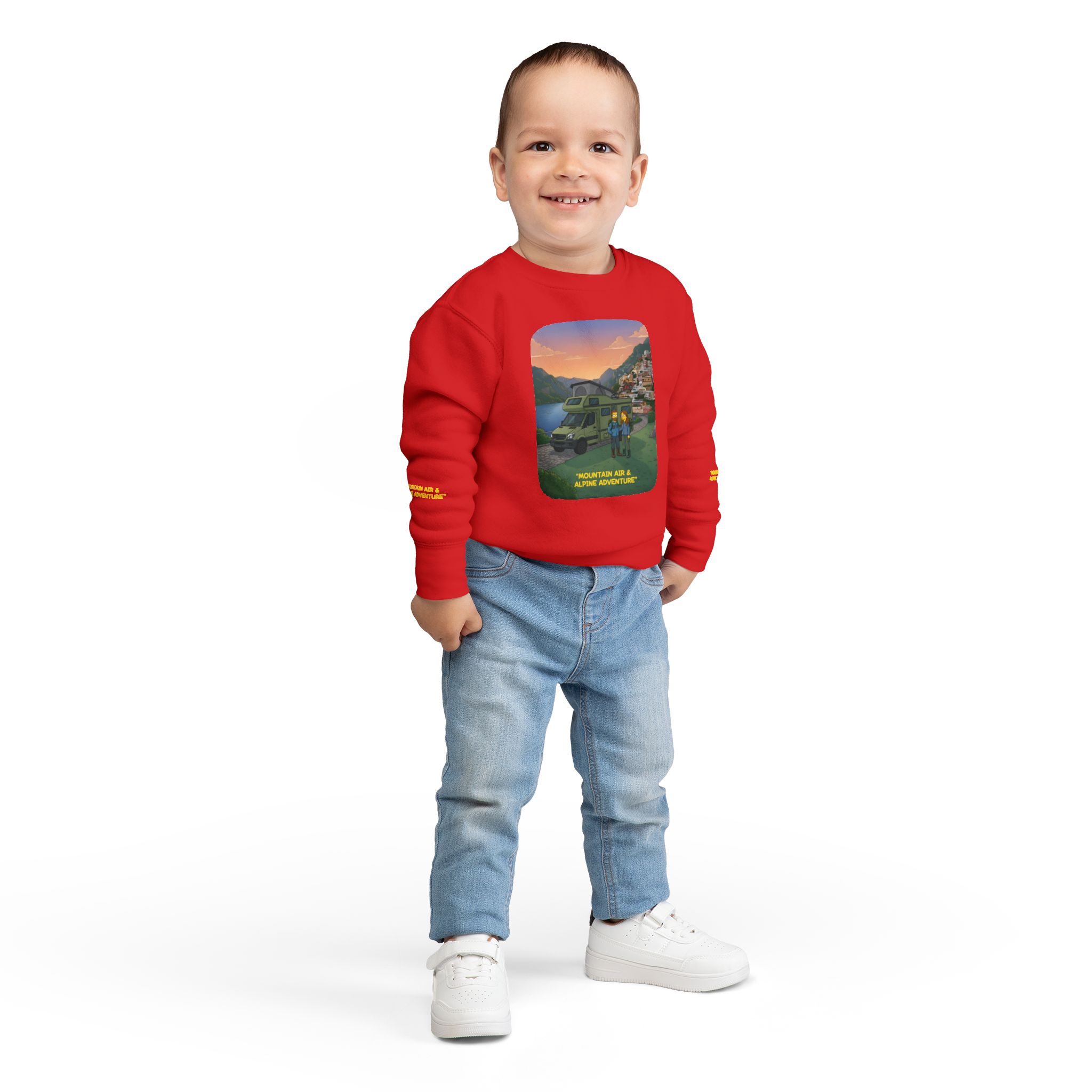 Toddler Sweatshirt - "Mountain Air And Alpine Adventure" (Design Sitcom-Line)