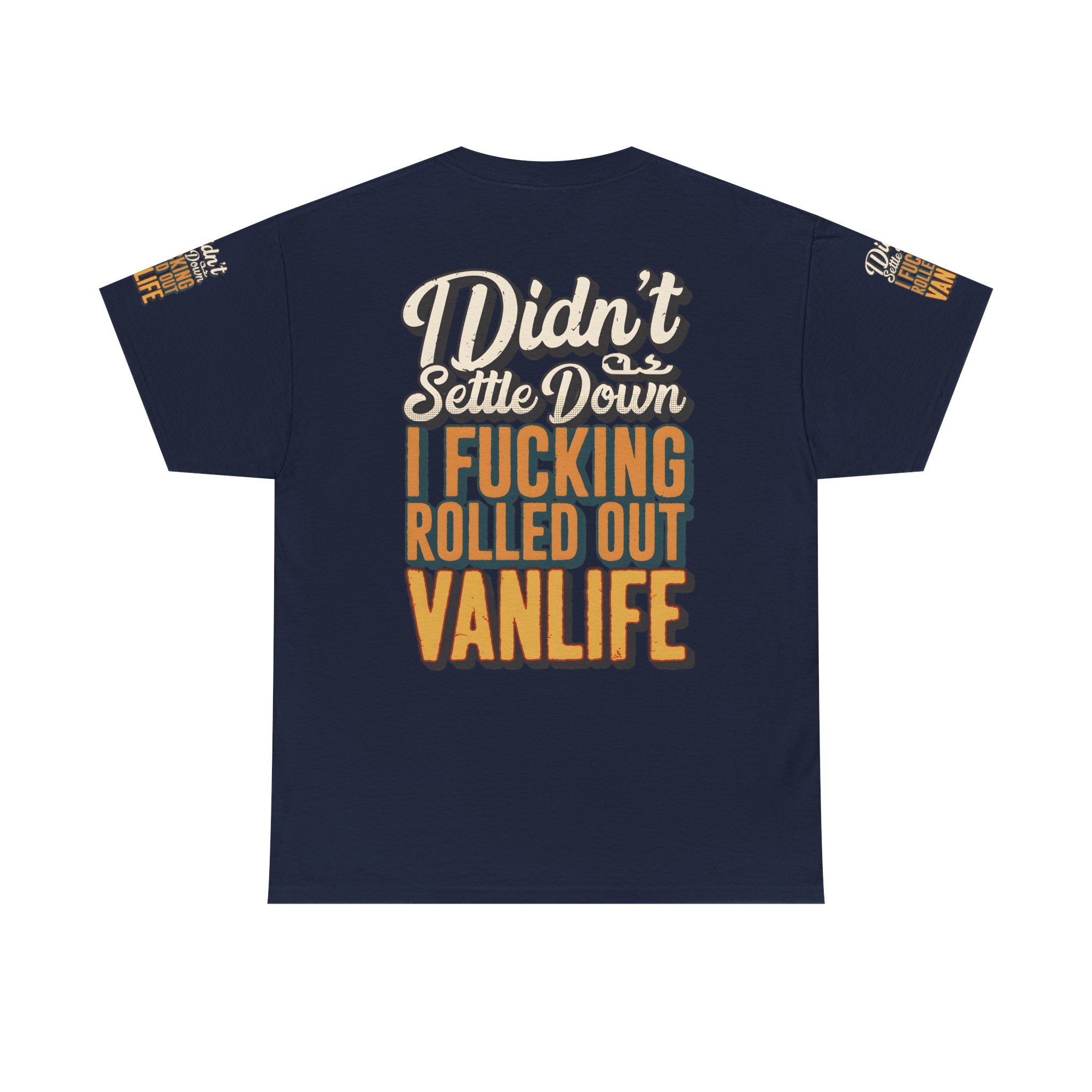 4661343476178366357_2048.jpeg Unisex Heavy Cotton Tee — "Dind´t Settle Down" Design F**K-Line