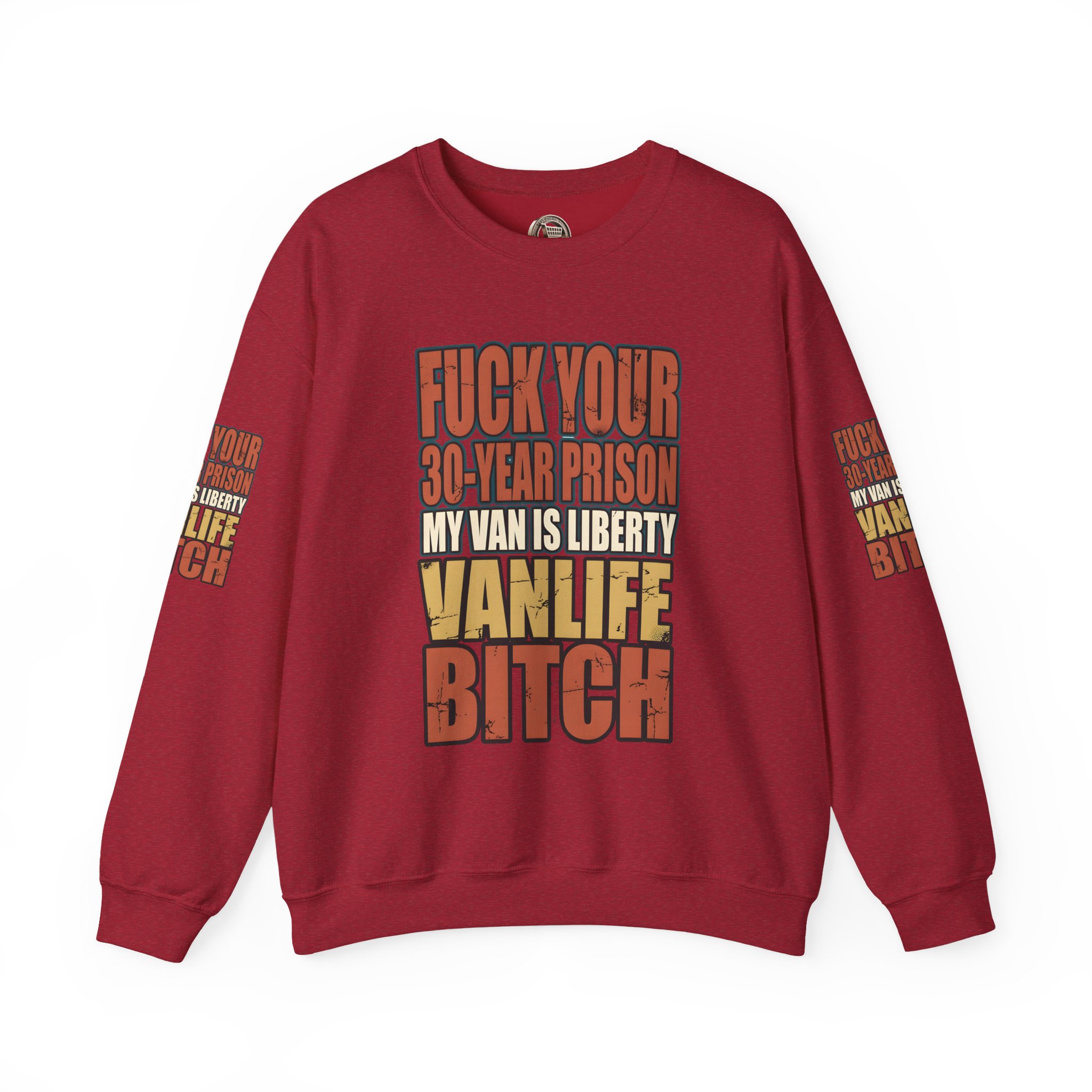 Unisex Heavy Blend™ Crewneck Sweatshirt — "Fuck Your 30 Year" Design F**K-Line