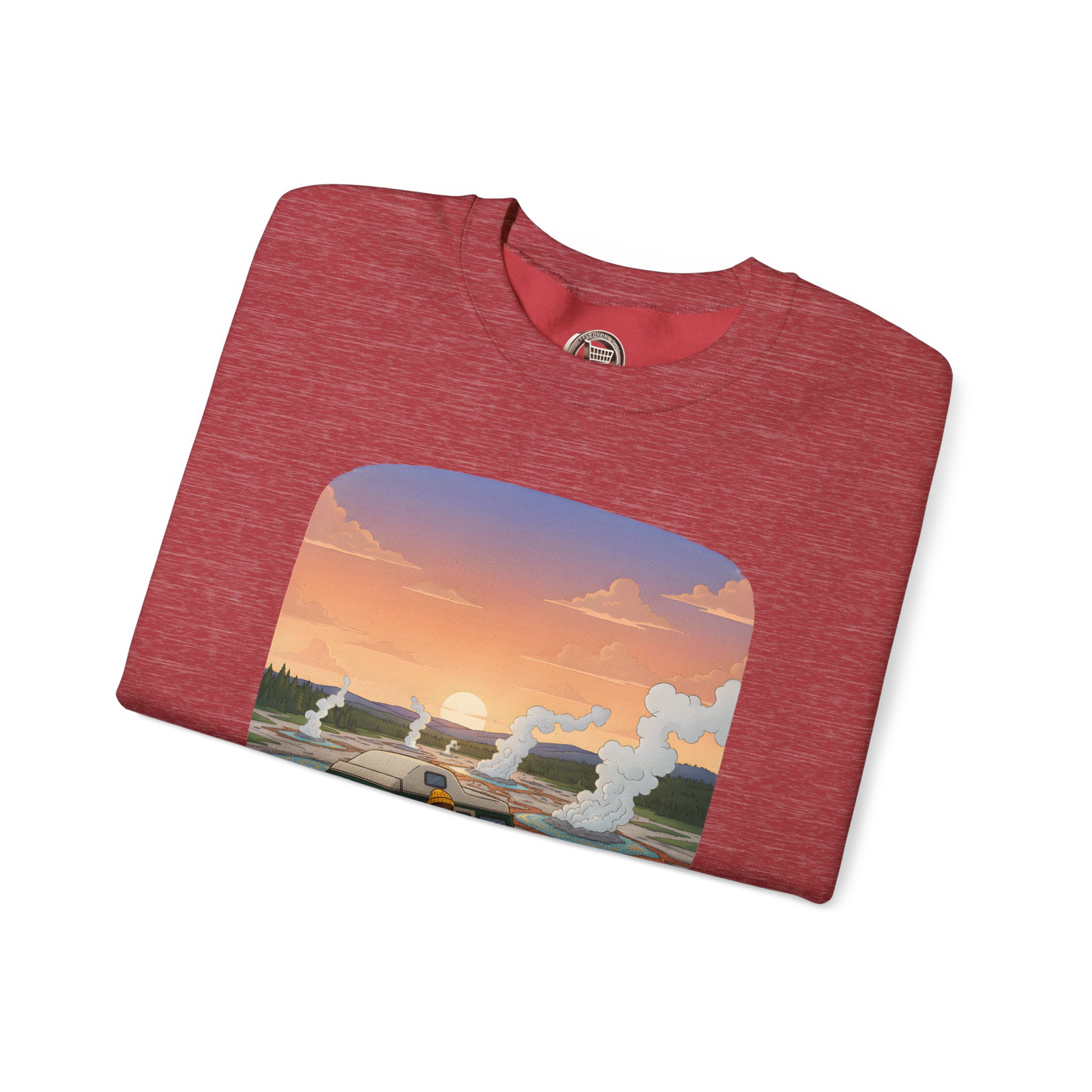 Unisex Heavy Blend™ Crewneck Sweatshirt — "Roads Less Traveled" Design Sitcom-Line