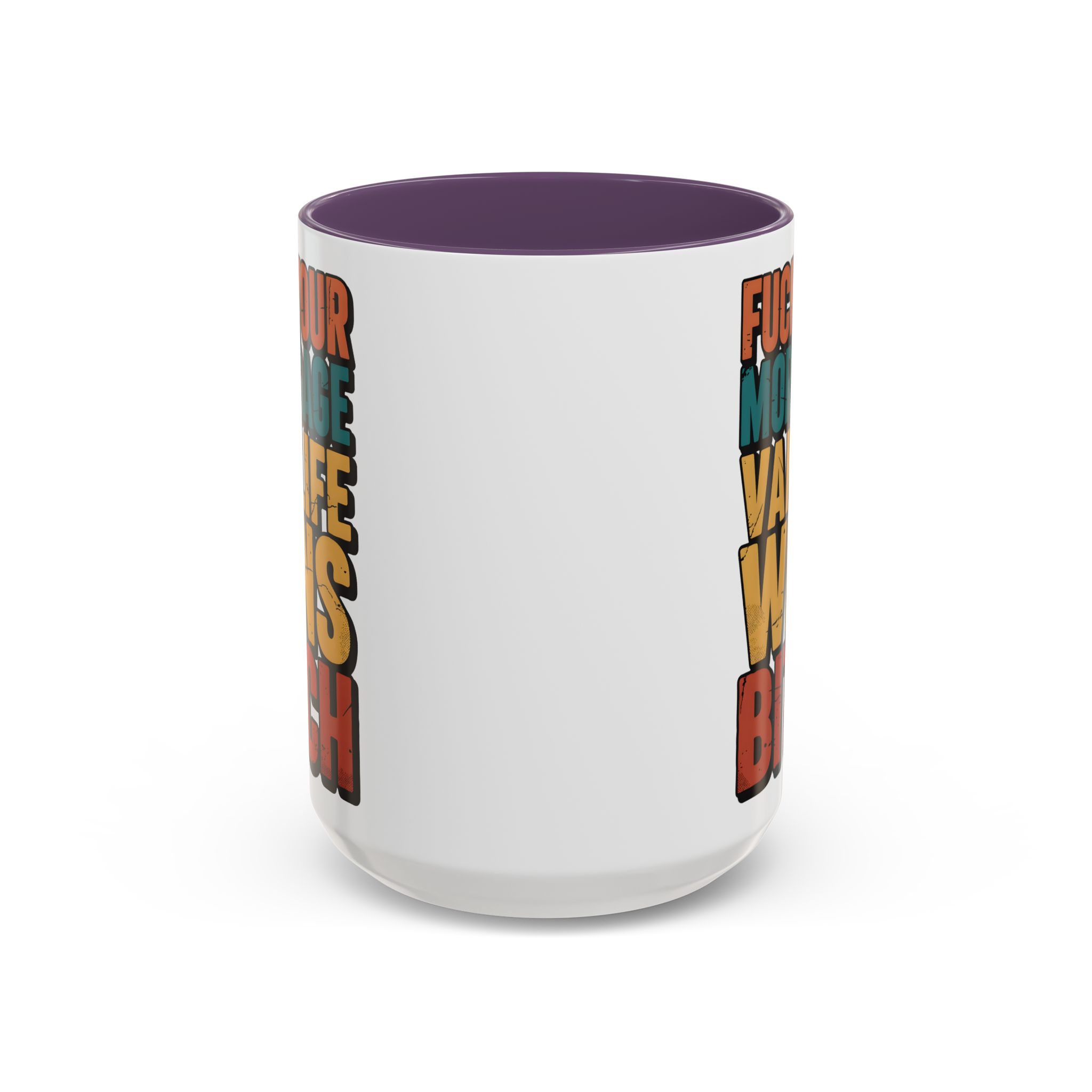 Accent Coffee Mug (11, 15oz) — "Fuck Your Mortgage" Design F**K-Line