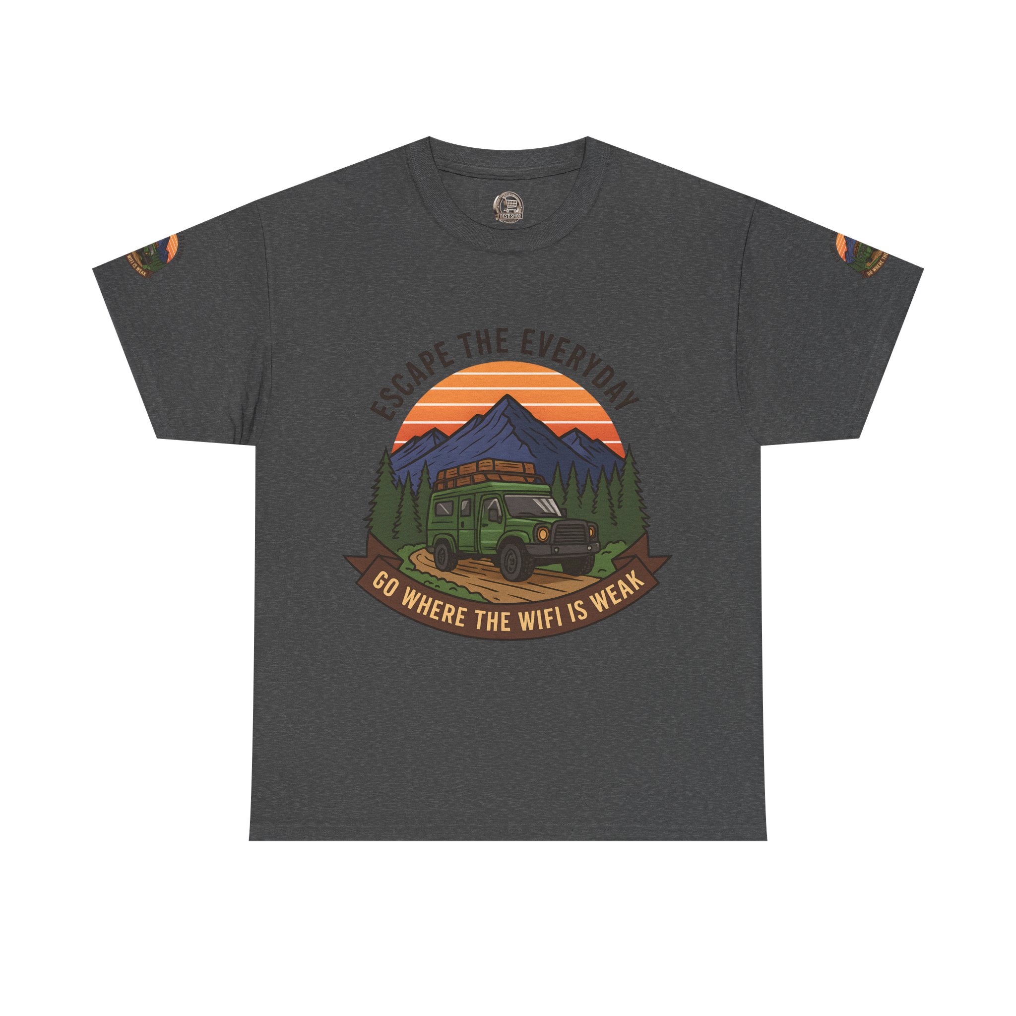 4709927536469544948_2048.jpeg Unisex Heavy Cotton Tee — "Go Where the WiFi Is Weak" Adventure Shirt