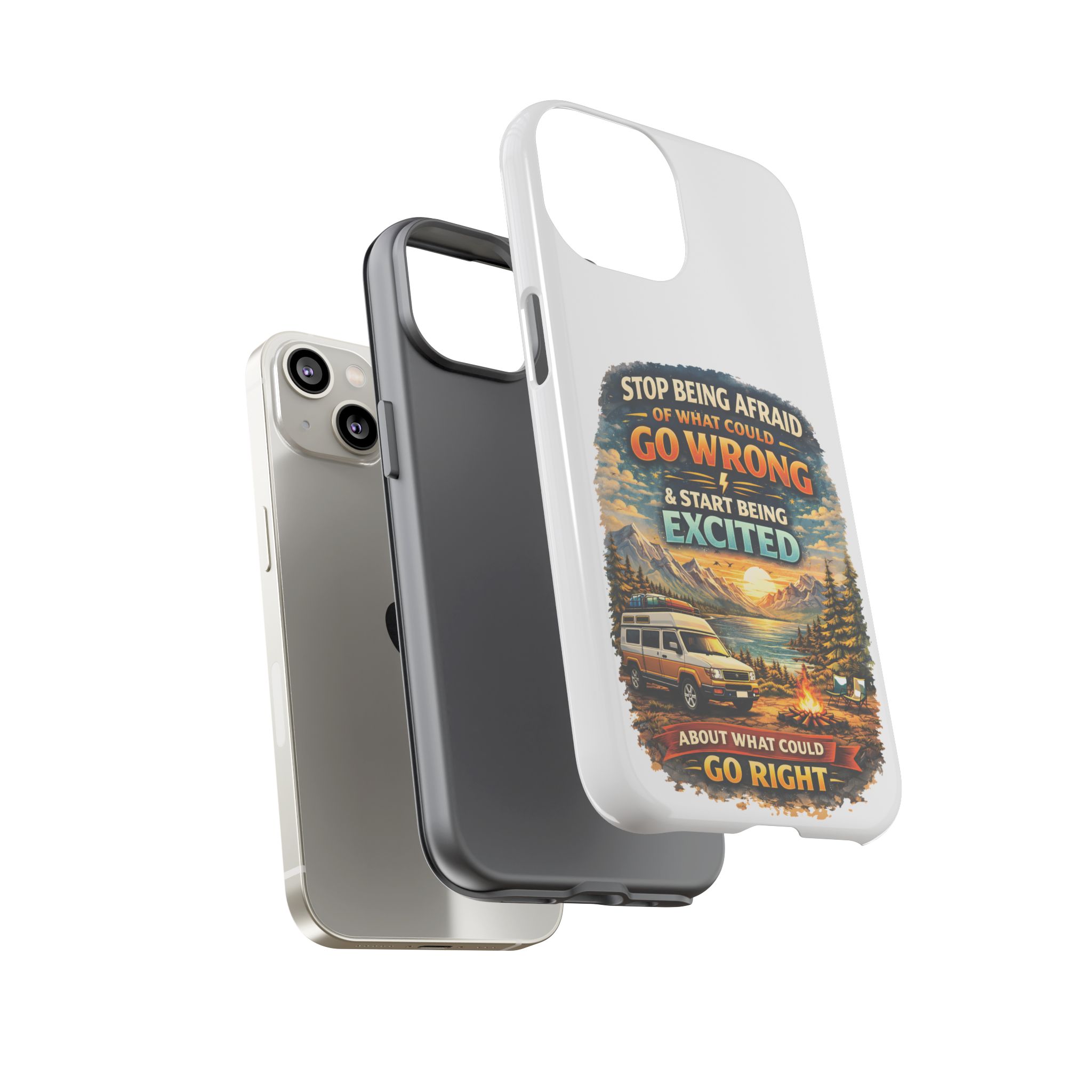Phone Case — "Stop Being Afraid" (Design Scenic-Line)