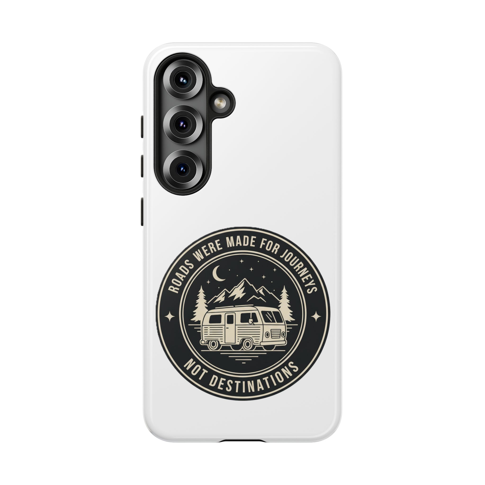 Phone Case — "ROAD WHERE MADE FOR JOURNEYS-NOT DESTINATIONS" Camper Van Design