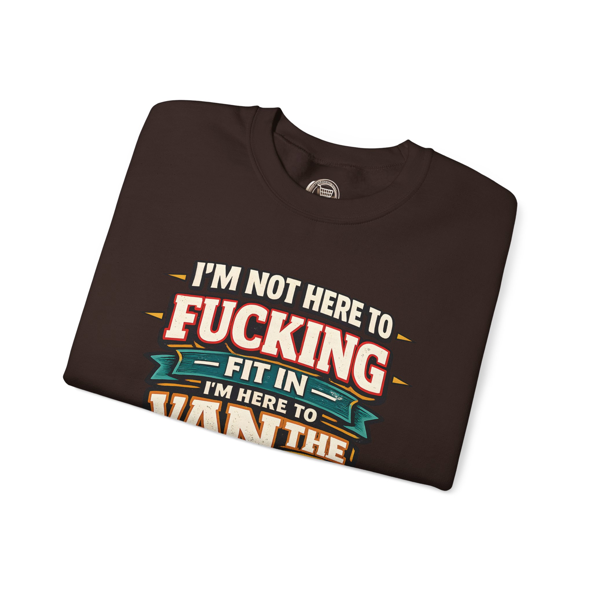 4741071411896129118_2048.jpeg Unisex Heavy Blend™ Crewneck Sweatshirt — "I´m Not Here To Fucking Fit In" Design F**K-Line