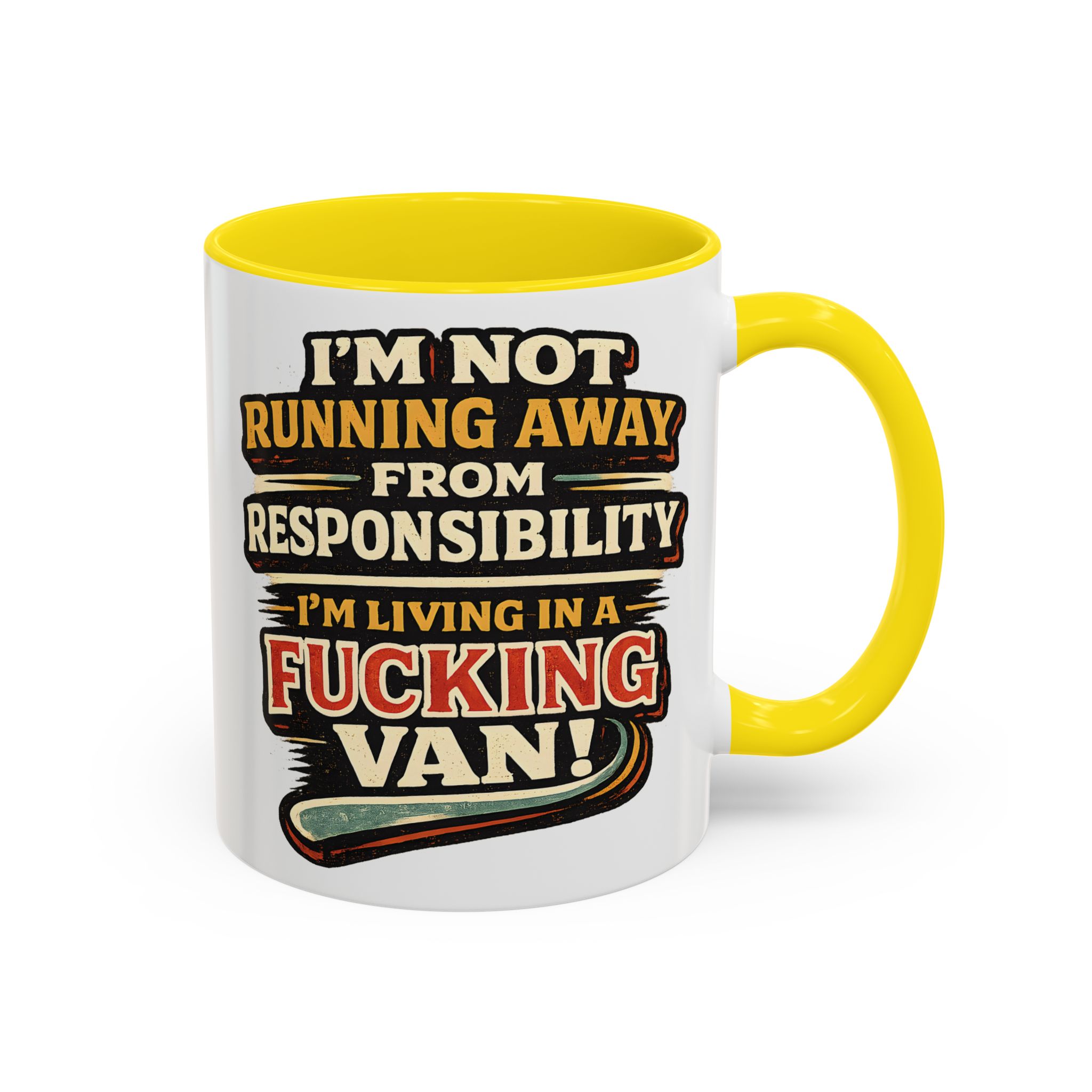 4755079674386922481_2048.jpeg Accent Coffee Mug (11, 15oz) — "I`m Not running Away" Design F**K-Line