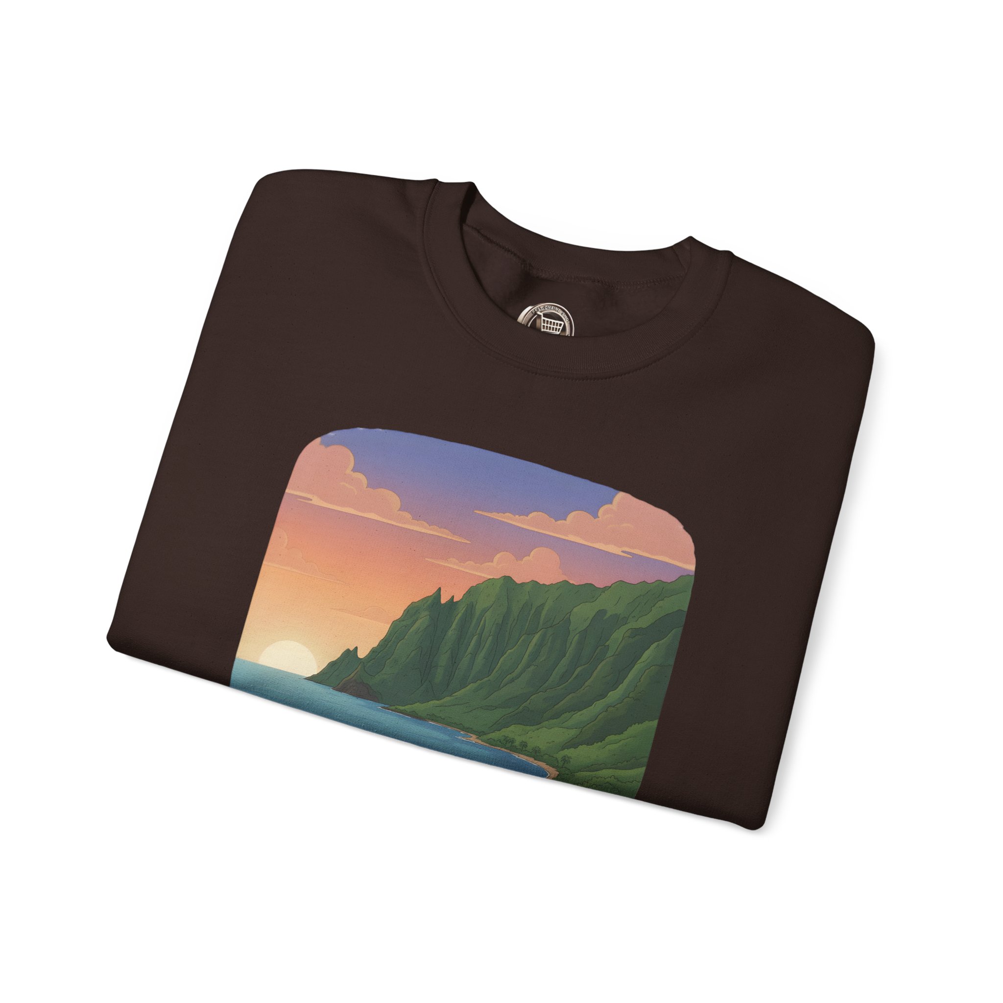 Unisex Heavy Blend™ Crewneck Sweatshirt — "Take Only Memories-Leave Only Footprints" Design Sitcom-Line