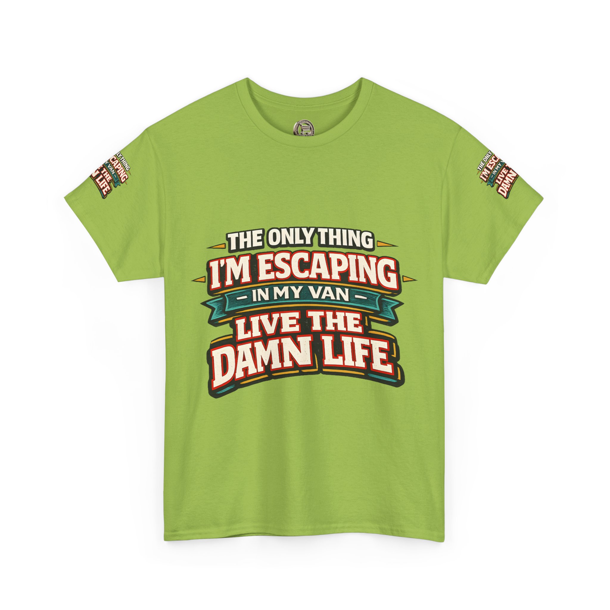 Unisex Heavy Cotton Tee — "The Only Thing I´m Escaping" Design F**K-Line