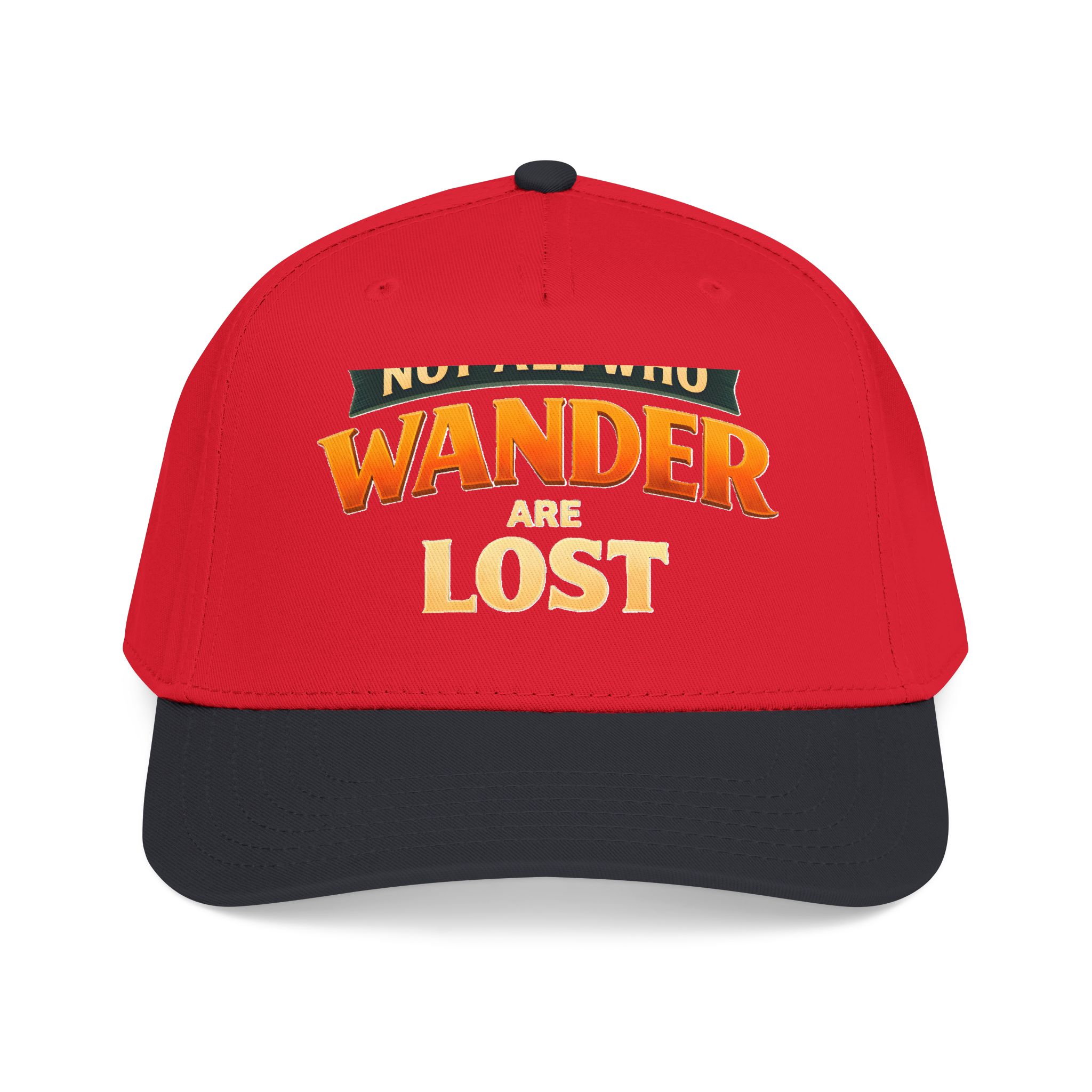 Baseball Cap - "Not All Who Wander Are Lost" Design Scenic-Line