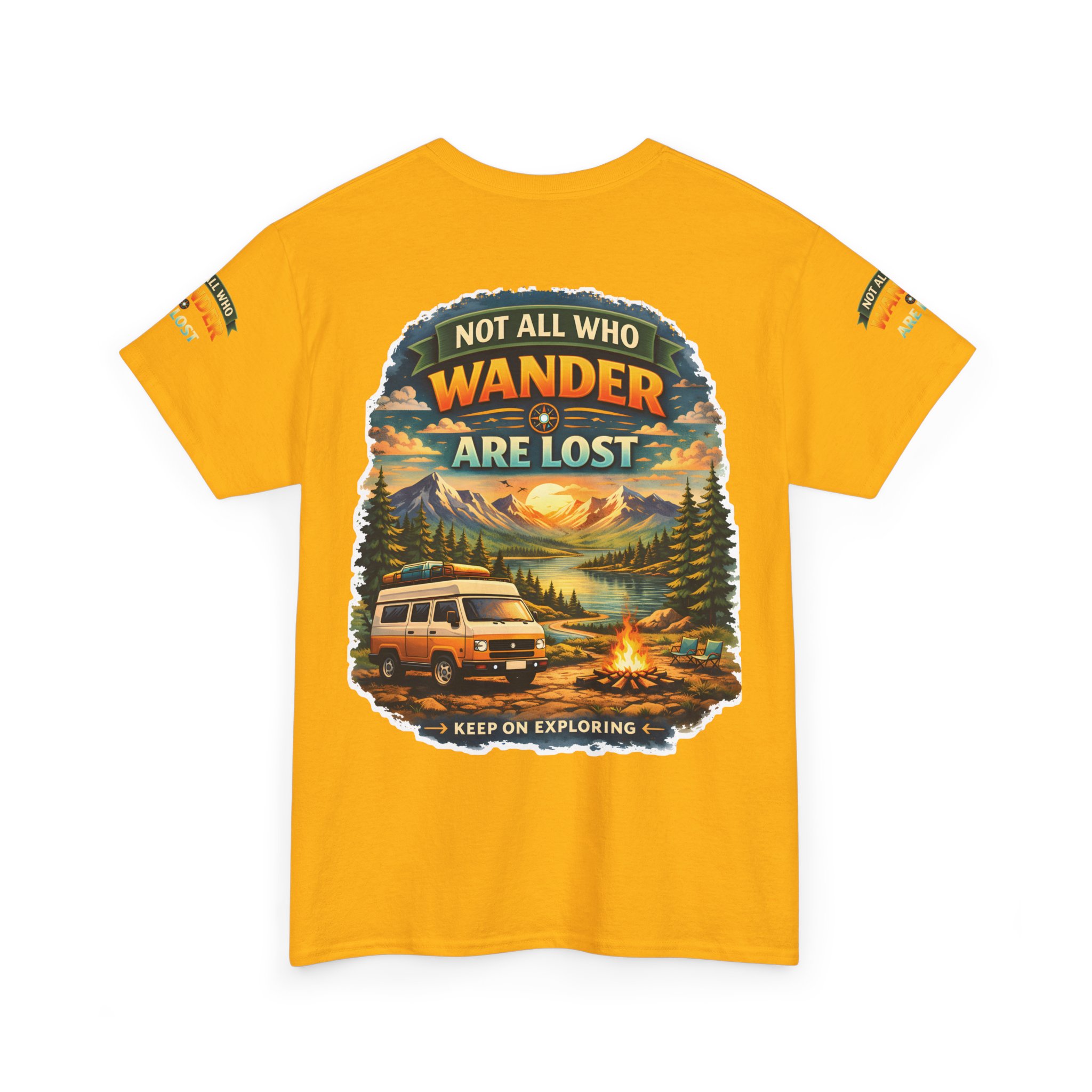 4776631333017468263_2048.jpeg Unisex Heavy Cotton Tee — "Not All Who Wander Are Lost" Design Scenic-Line