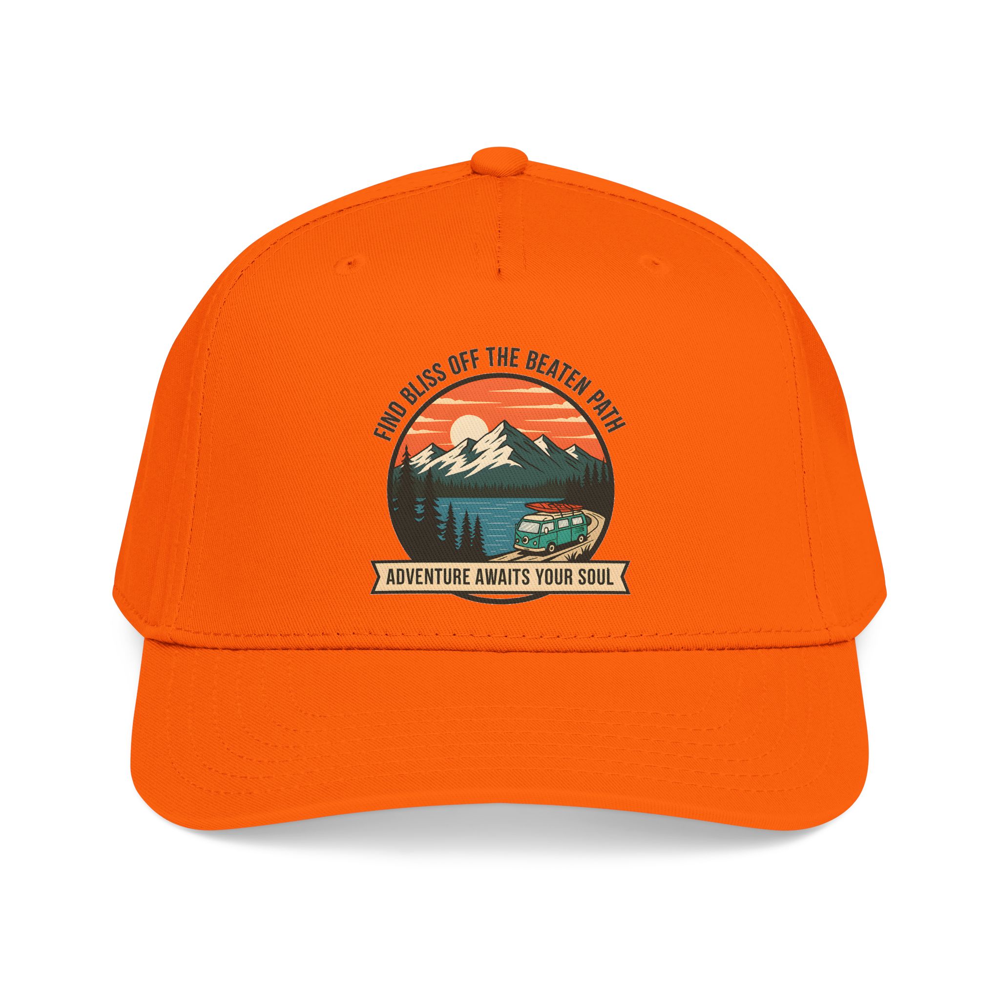4789271293071026579_2048.jpeg Baseball Cap — "Find Bliss of the beaten patch-Adventure Awaits Your Soul" Vintage Mountain Camp Camper Design