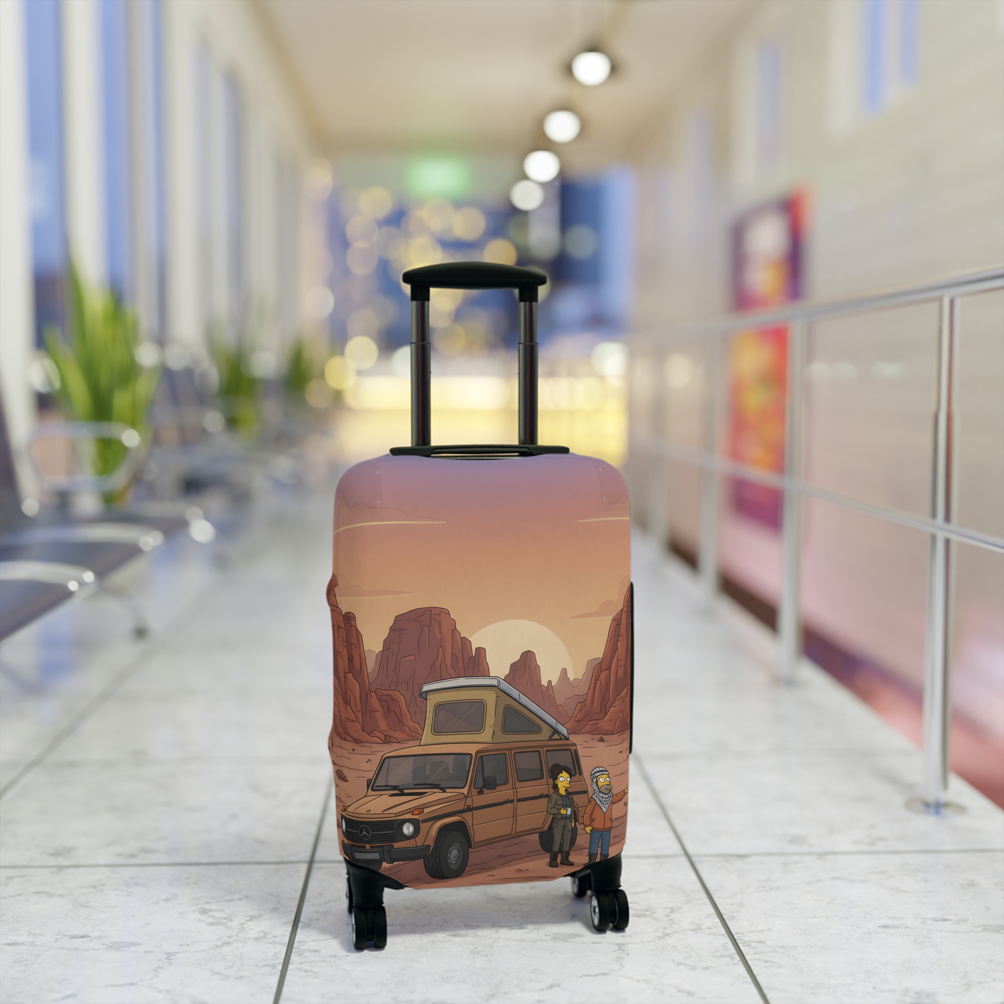 4805839143746924395_2048.jpeg Luggage Cover — Adventure Camper Sketch Travel Suitcase(Design Sitcom-Line)