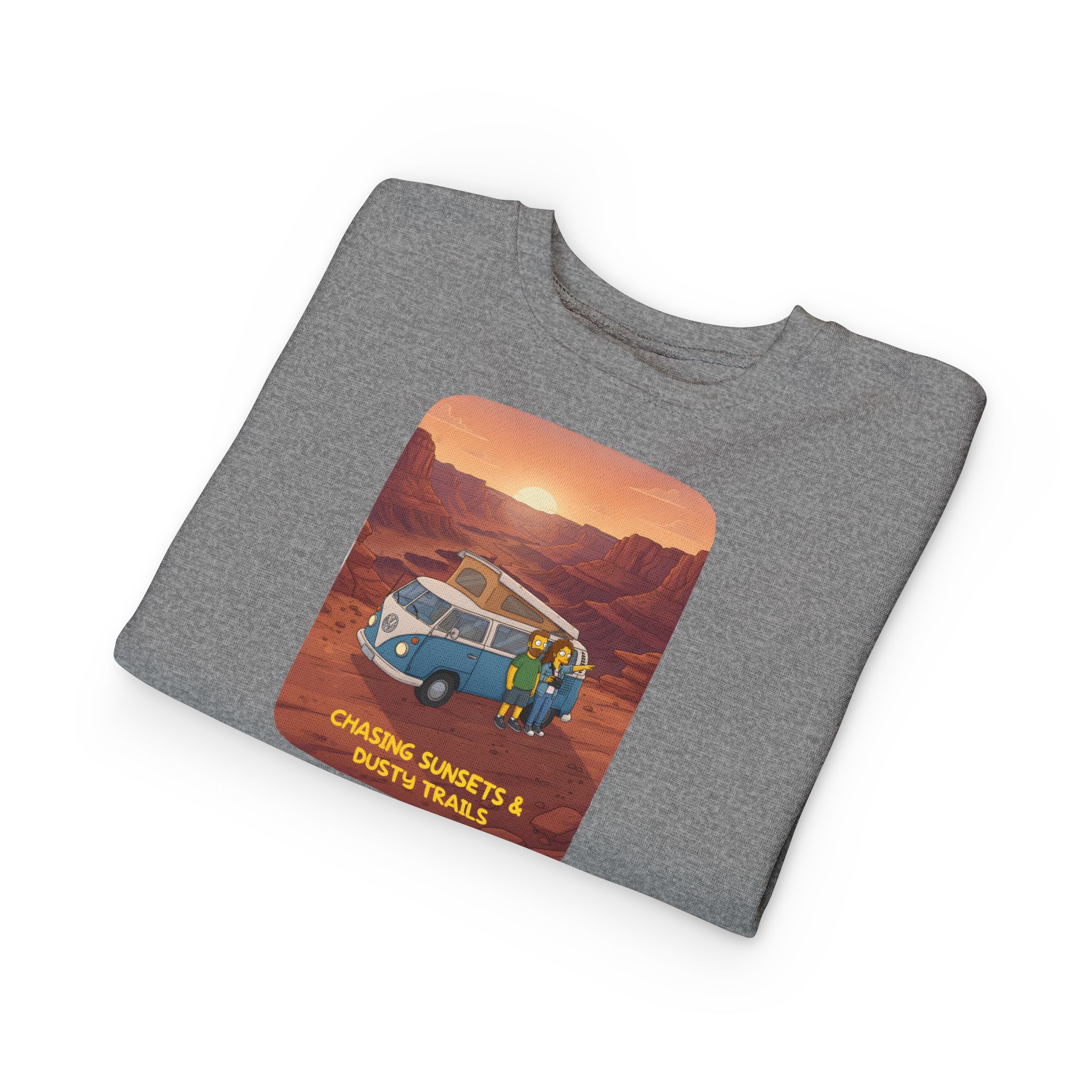 Toddler Sweatshirt - "Chasing Sunsets And Dusty Trails" (Design Sitcom-Line)