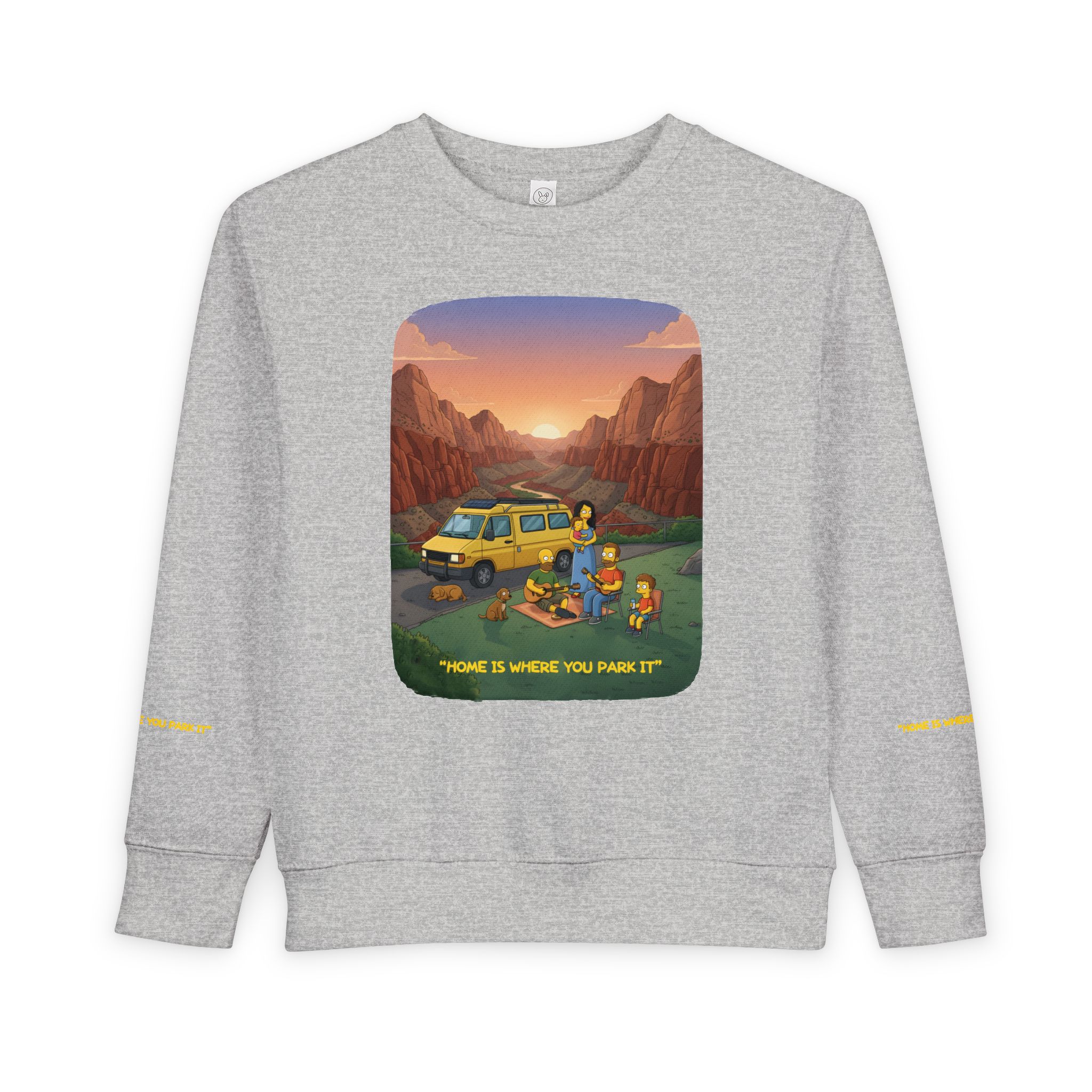 Toddler Sweatshirt - "Home Is Where You Park It" (Design Sitcom-Line)