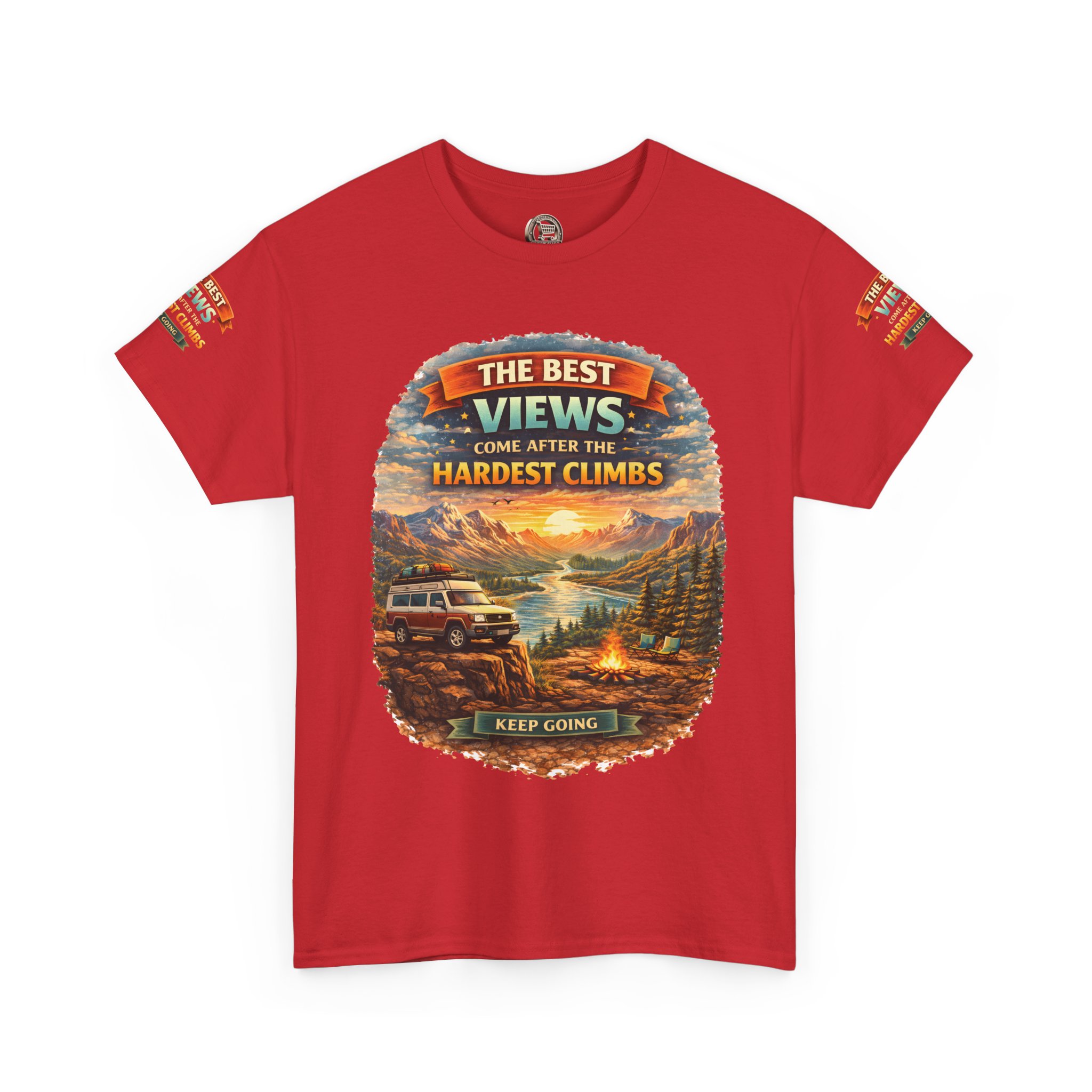 4823543523788312450_2048.jpeg Unisex Heavy Cotton Tee — "The Best Views" Design Scenic-Line