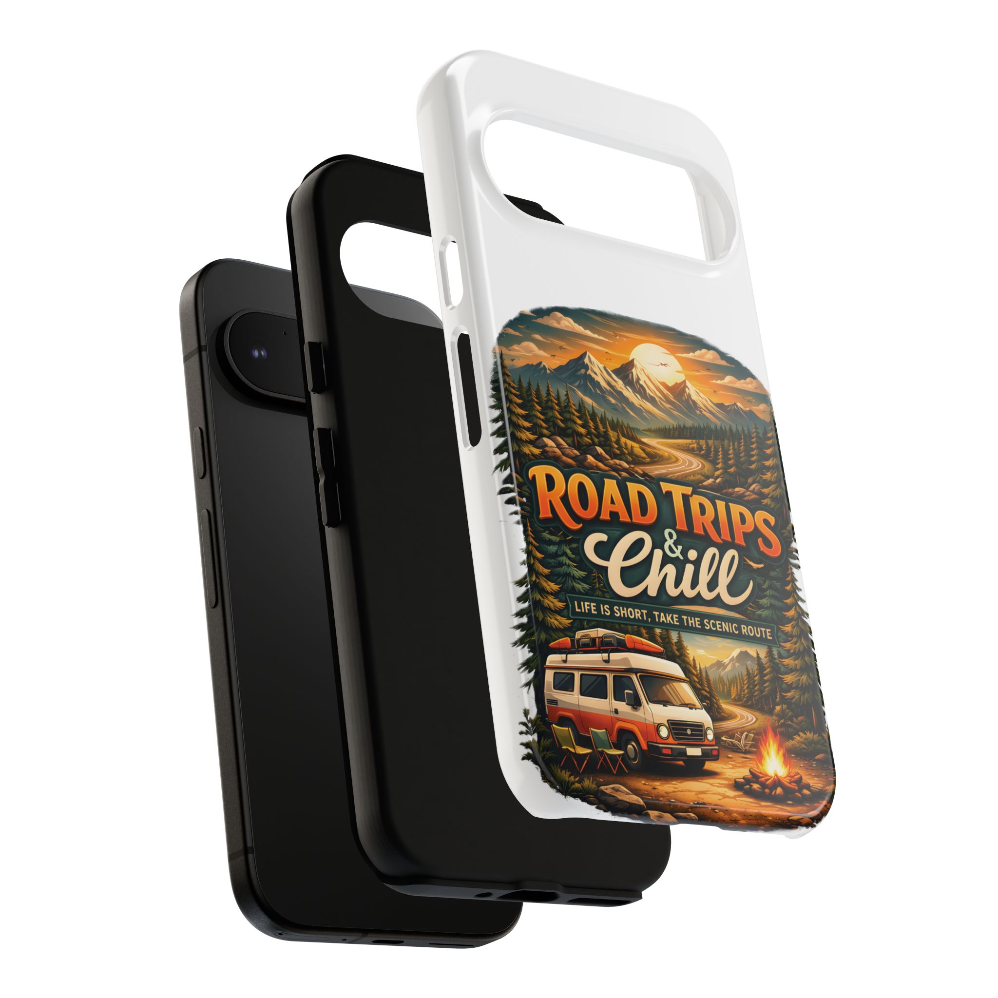 Phone Case — "Road Trips and Chill" (Design Scenic-Line)