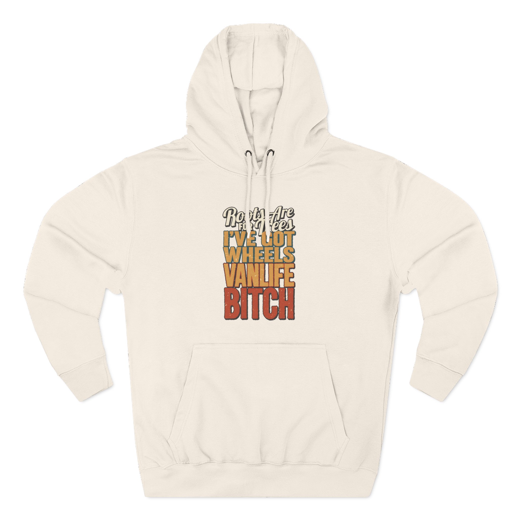 Three-Panel Fleece Hoodie - "Roots Are For Trees" Design F**K-Line