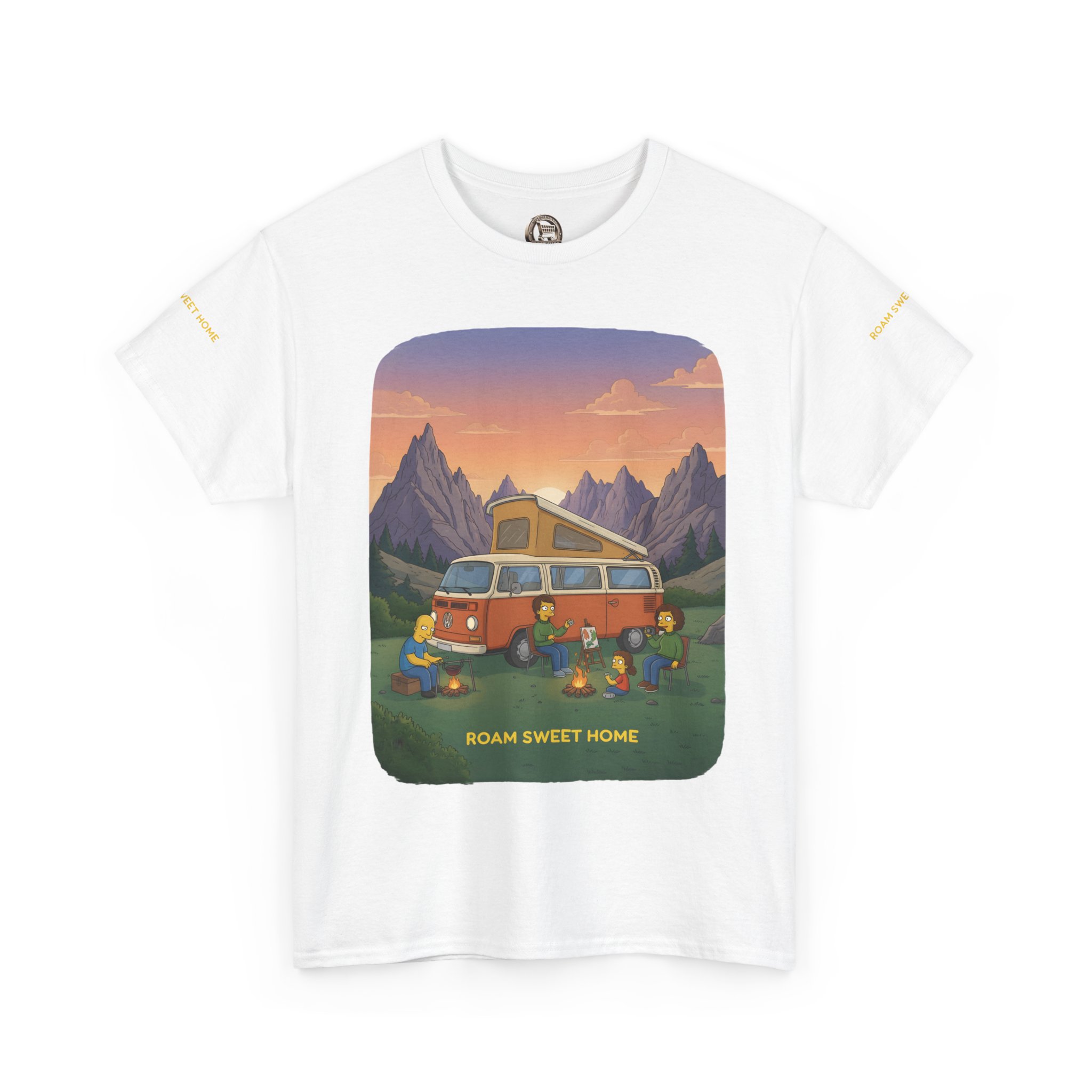 Unisex Heavy Cotton Tee — "Roam Sweet Home" Design Sitcom-Line