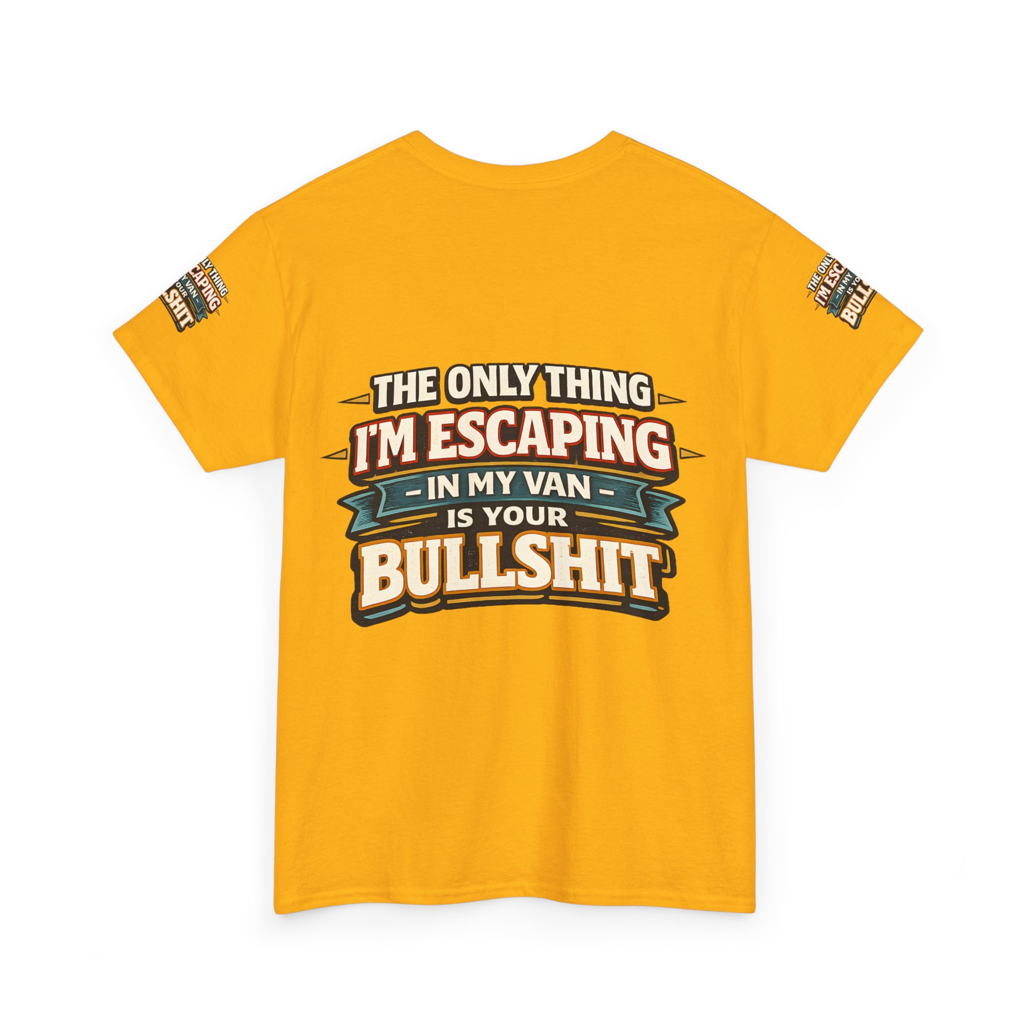 Unisex Heavy Cotton Tee — "The Only Thing I´m Escaping" Design F**K-Line