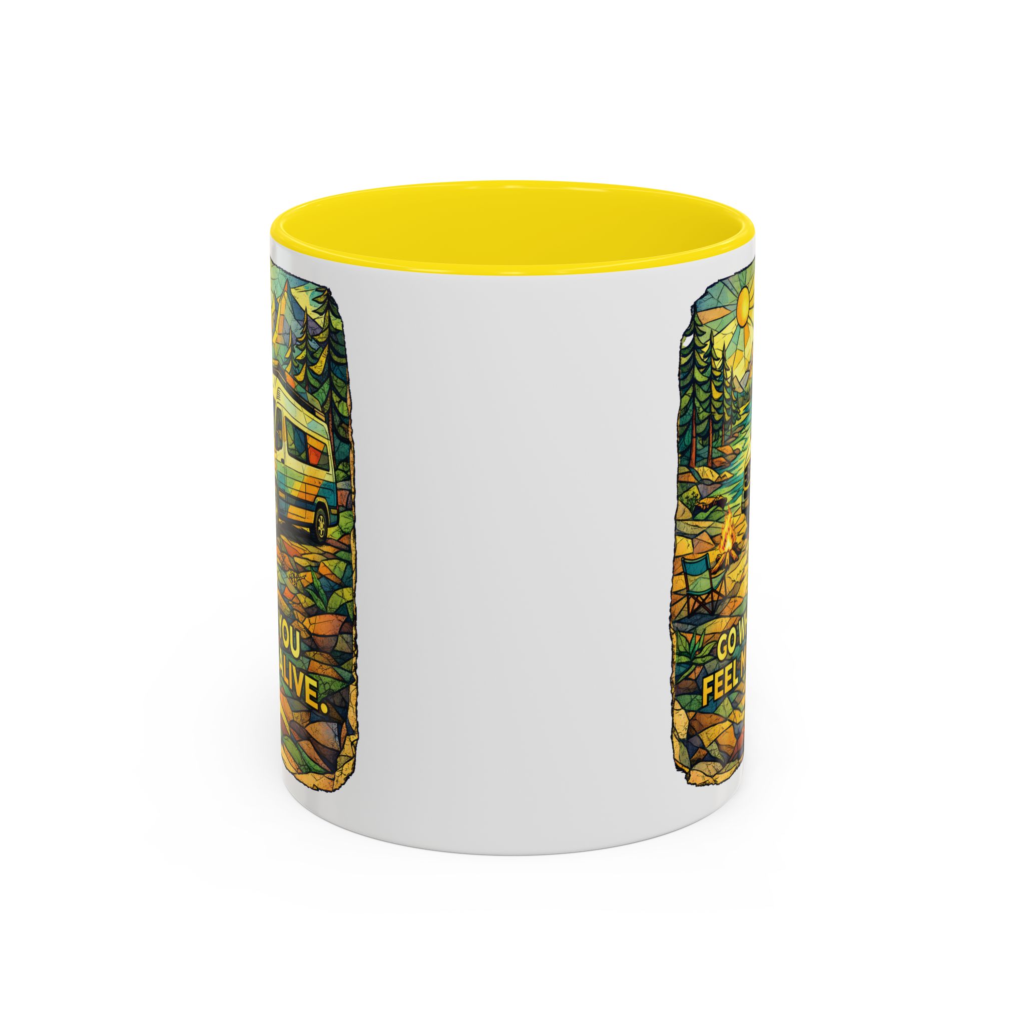 485006679769451915_2048.jpeg Accent Coffee Mug (11, 15oz) — "Go Where You Feel Most Alive" Design Cubic-Line