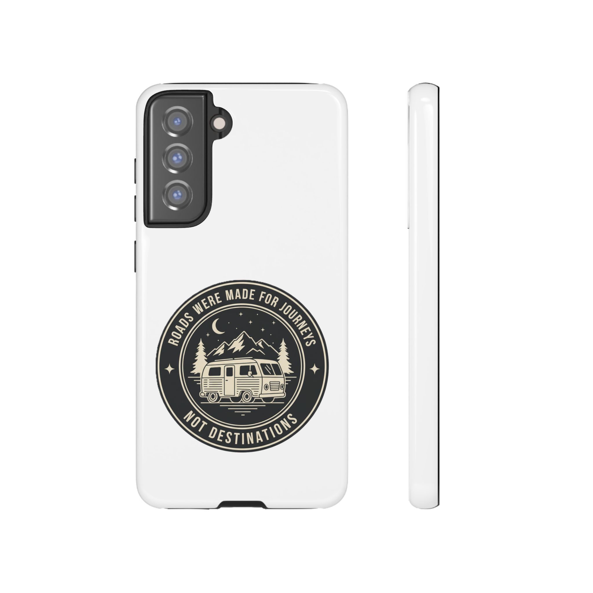 Phone Case — "ROAD WHERE MADE FOR JOURNEYS-NOT DESTINATIONS" Camper Van Design