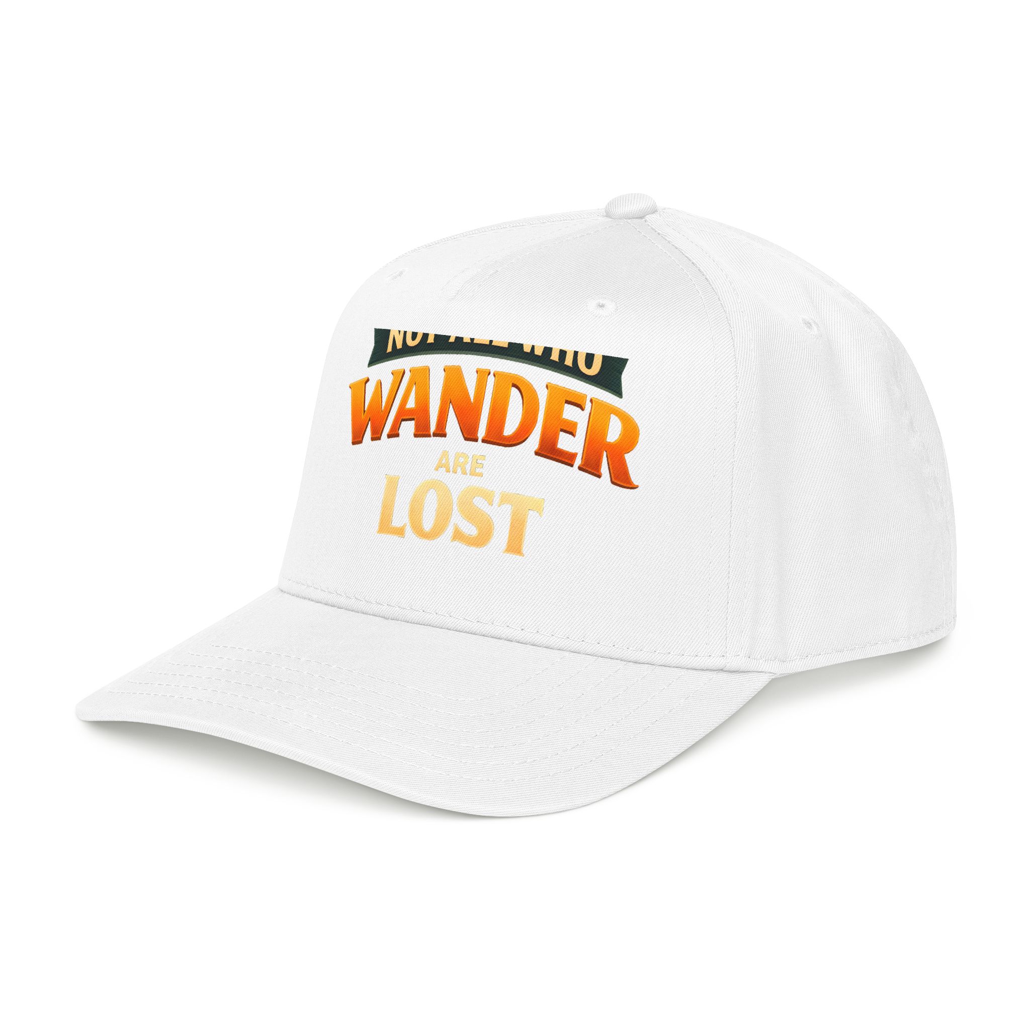 Baseball Cap - "Not All Who Wander Are Lost" Design Scenic-Line