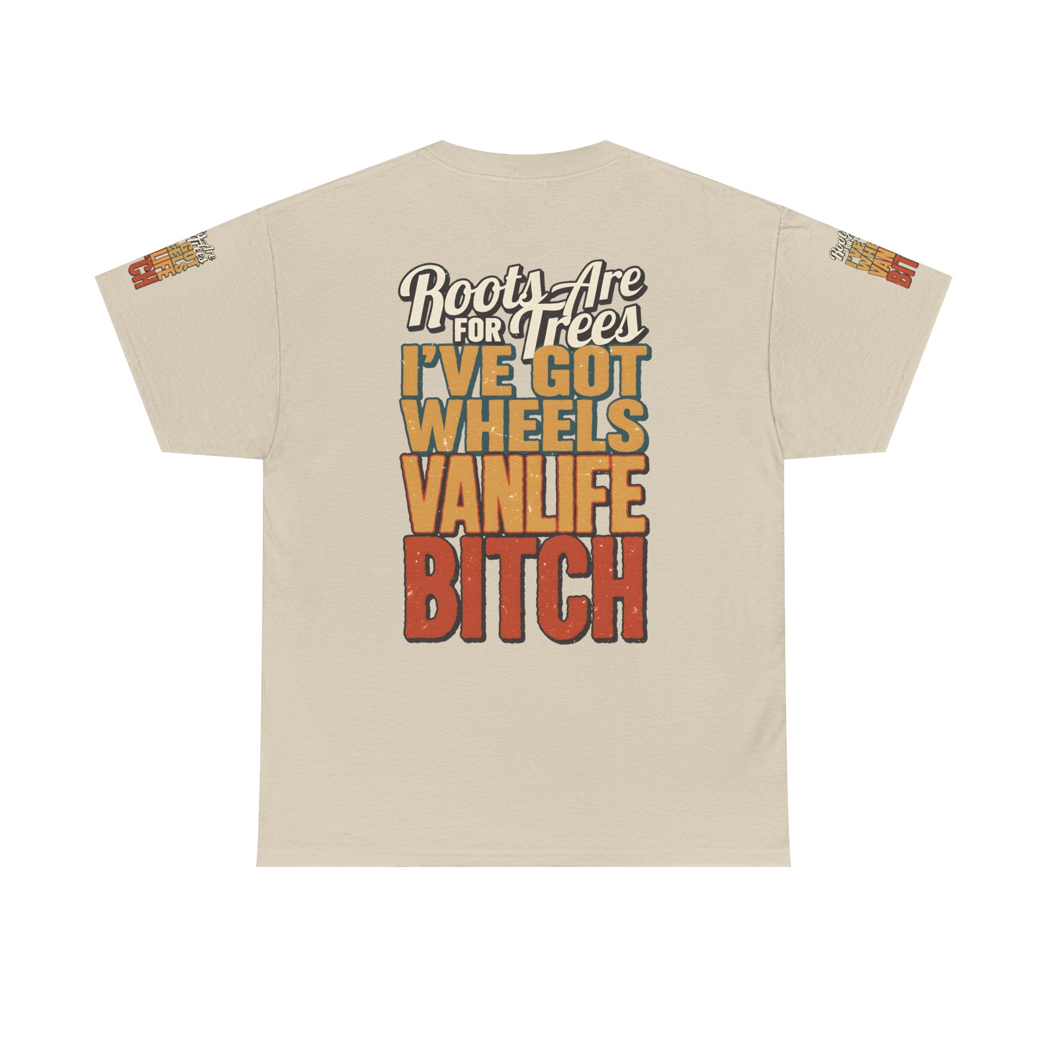 Unisex Heavy Cotton Tee — "Roots Are For Trees" Design F**K-Line