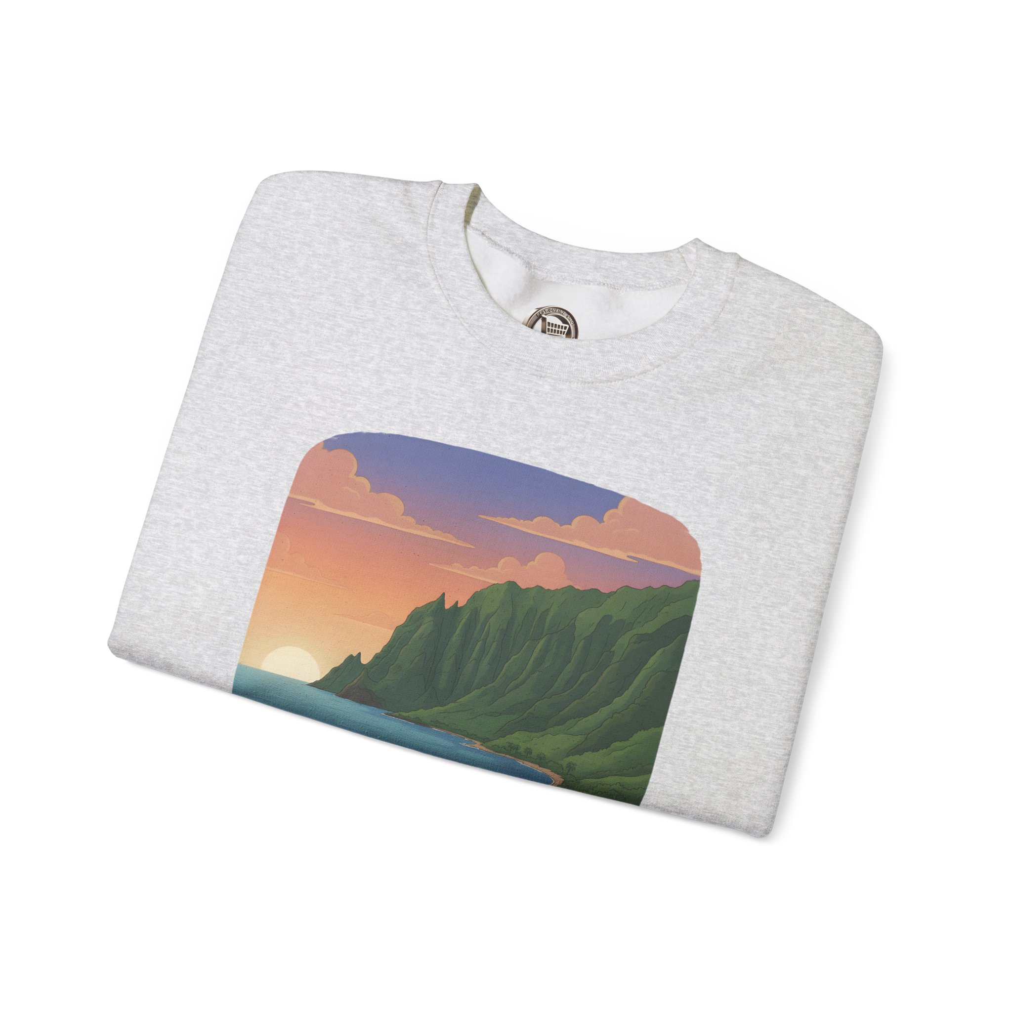 Unisex Heavy Blend™ Crewneck Sweatshirt — "Take Only Memories-Leave Only Footprints" Design Sitcom-Line